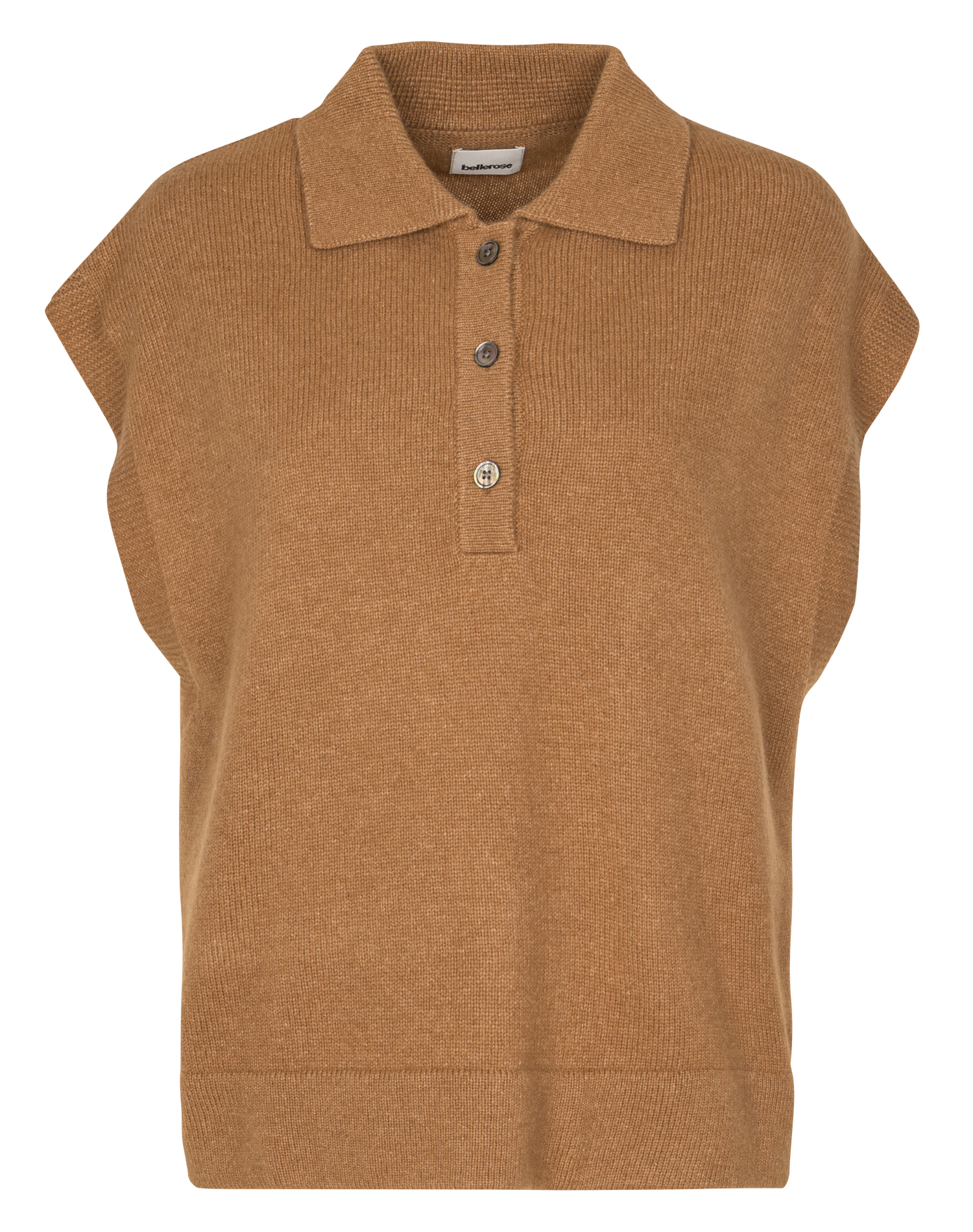 Pull oversize en laine mélangée BELLEROSE Marron