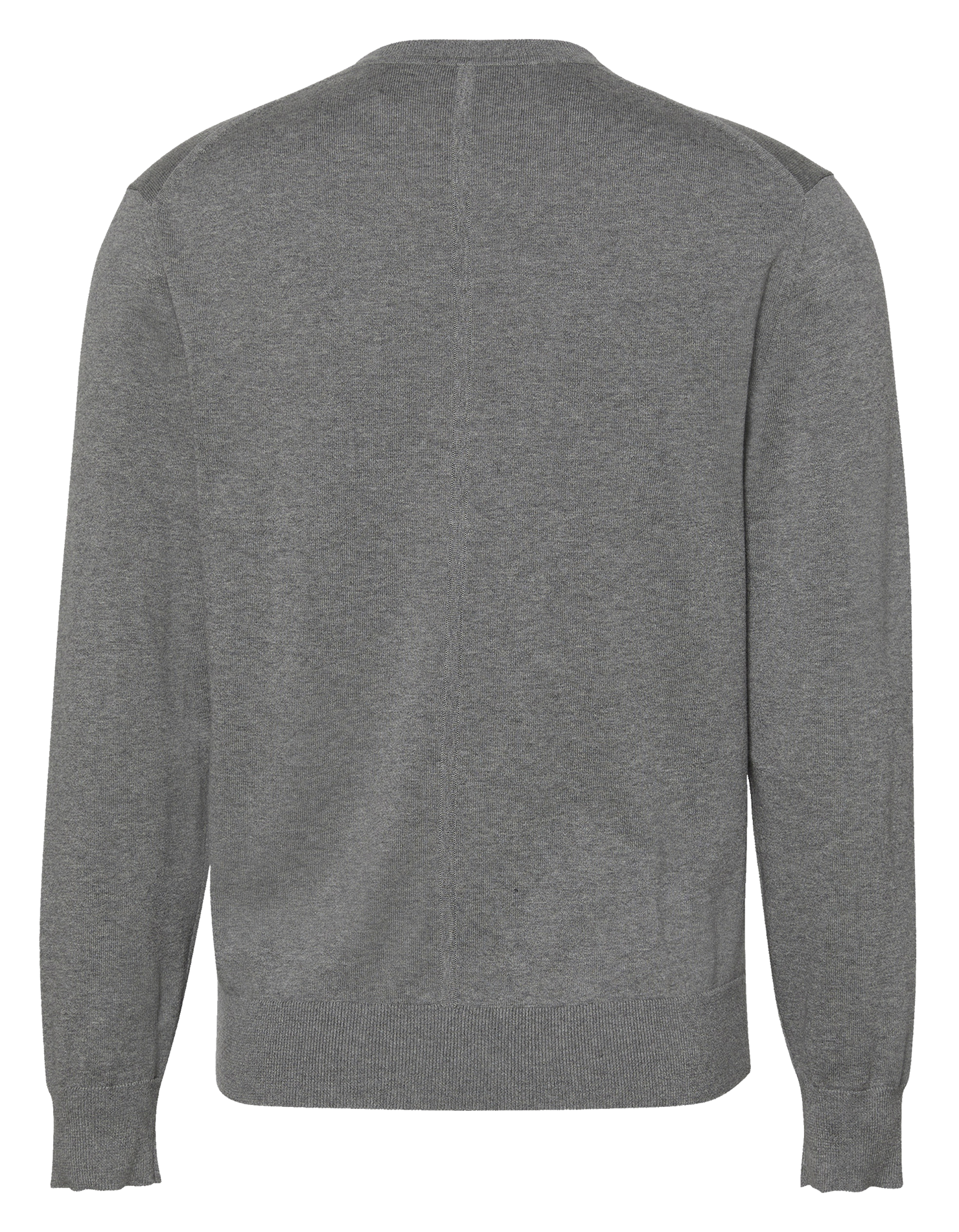 Sweat droit col rond en coton CALVIN KLEIN Gris