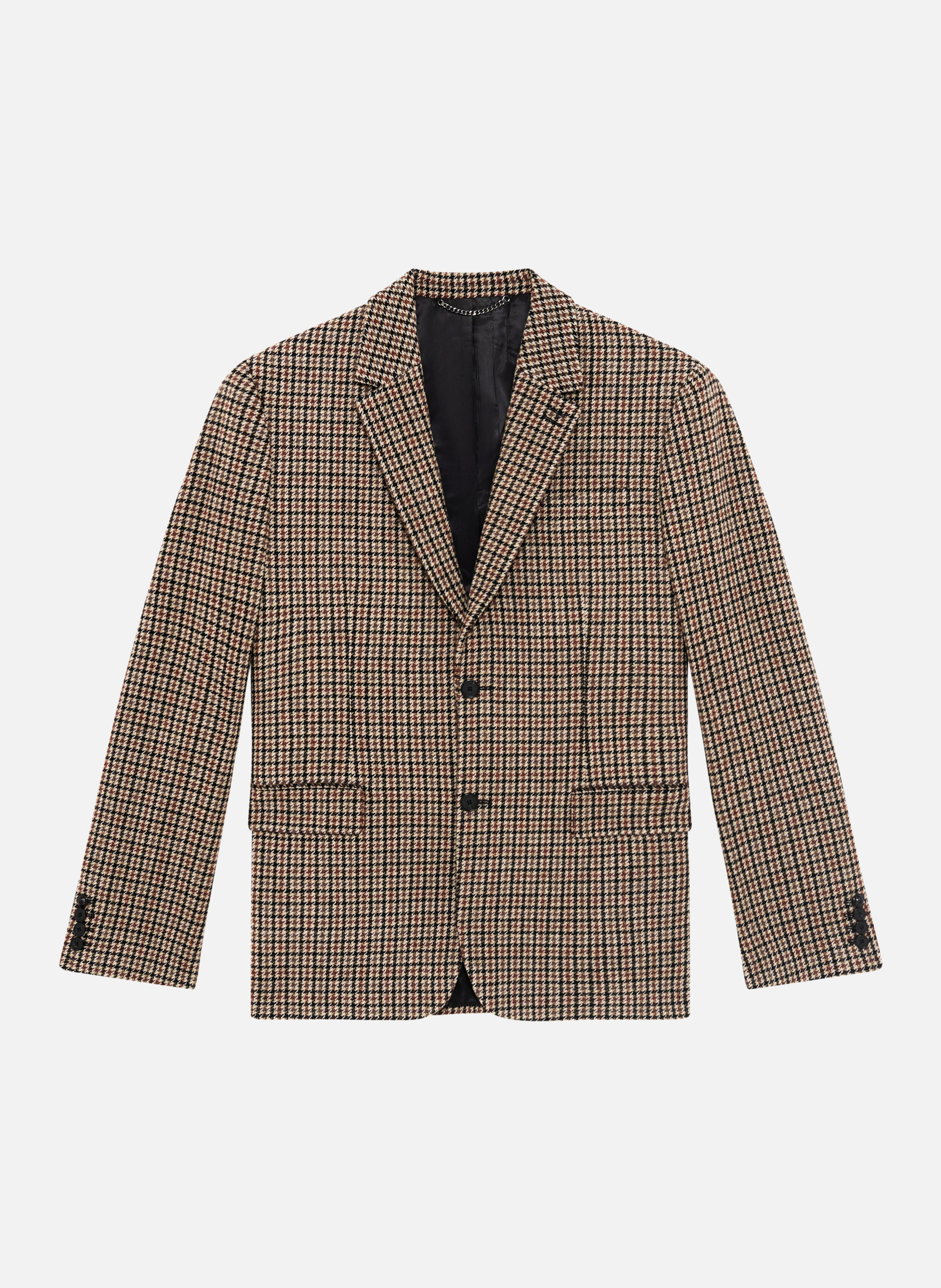 Houndstooth jacket THE KOOPLES Brown