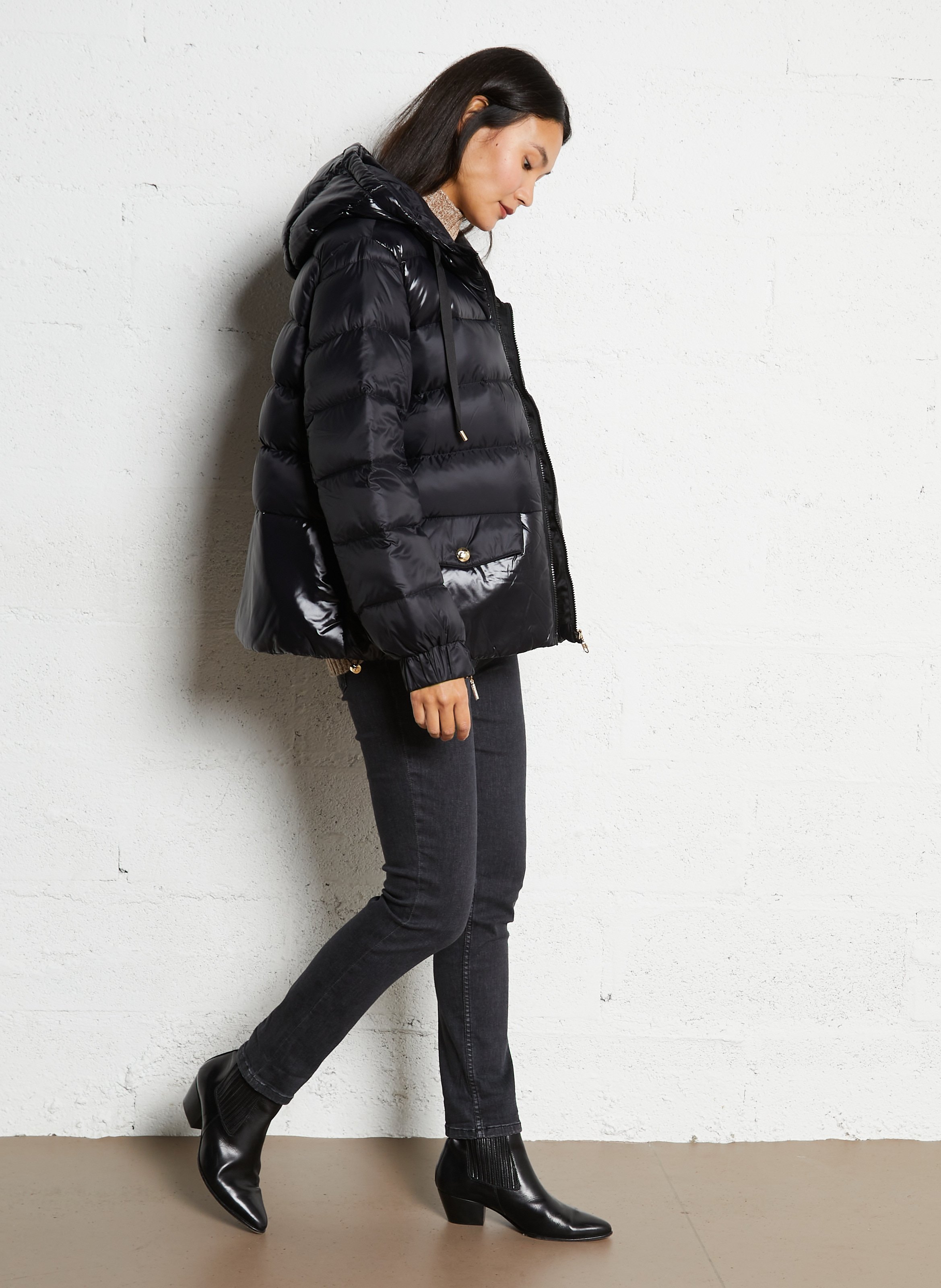 Doudoune à capuche LIU JO Noir