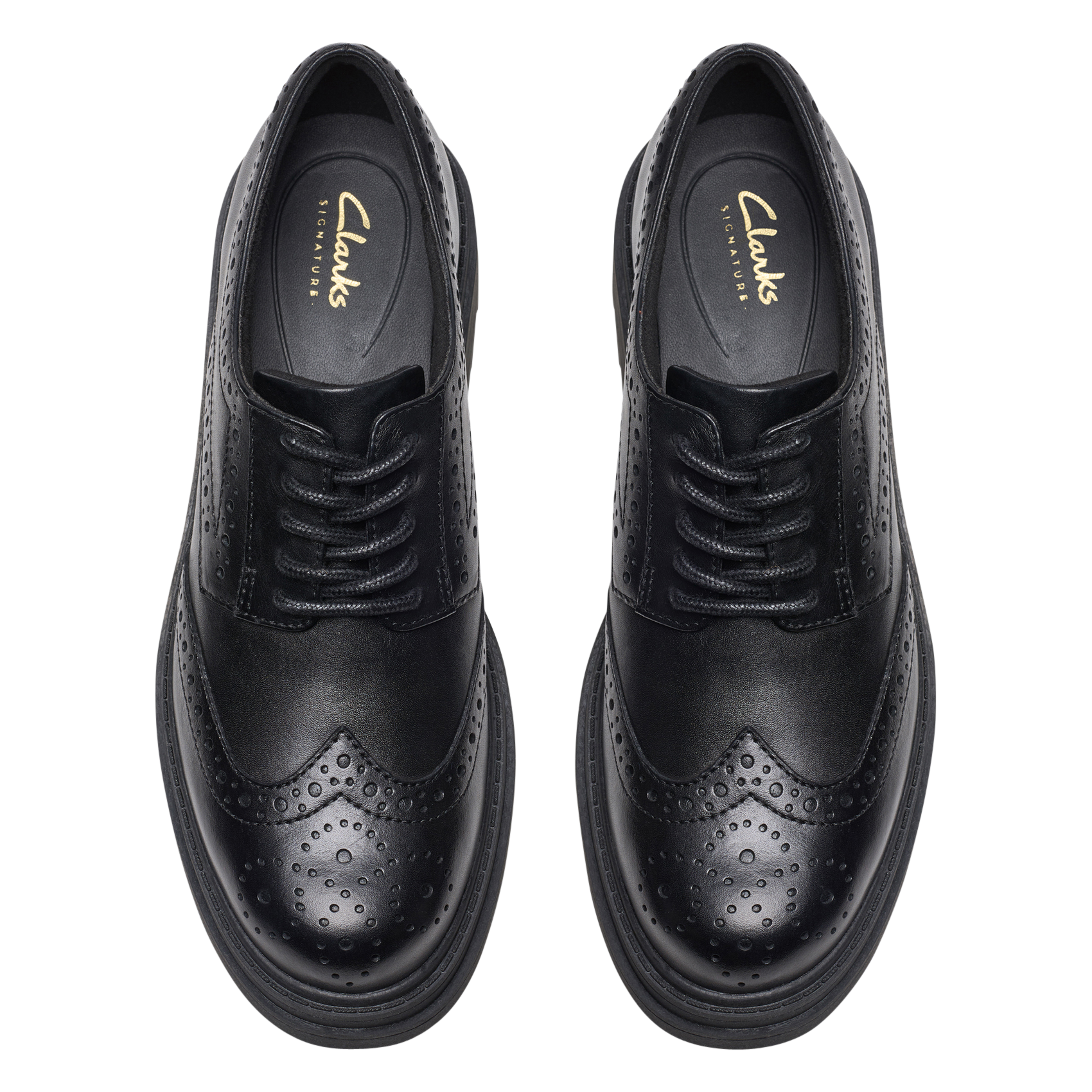 Derby's van leer CLARKS Zwart