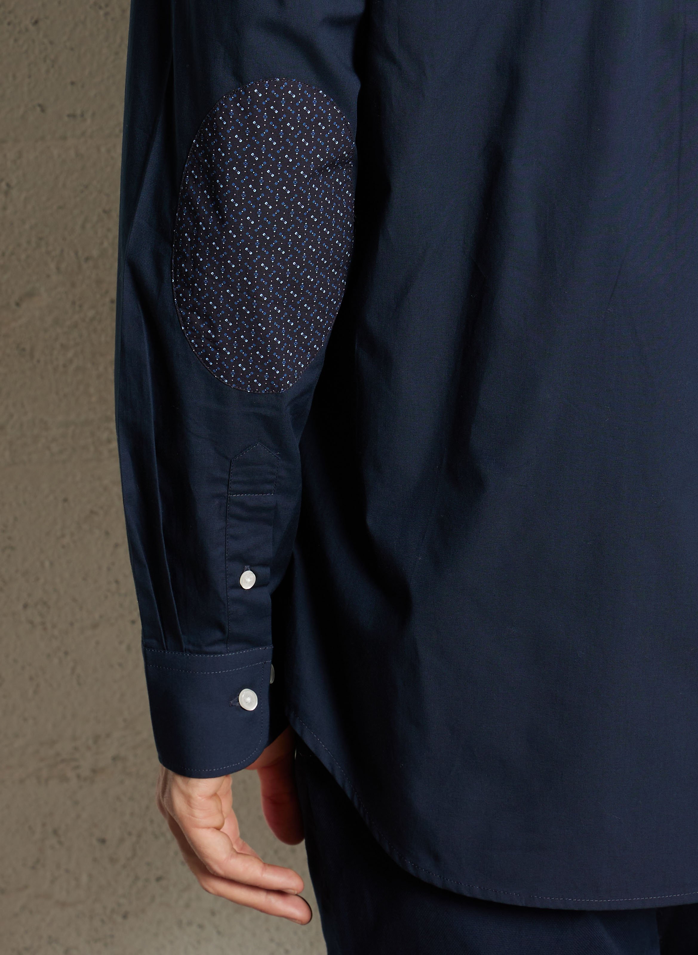 Chemise droite col classique en coton EDEN PARK Bleu