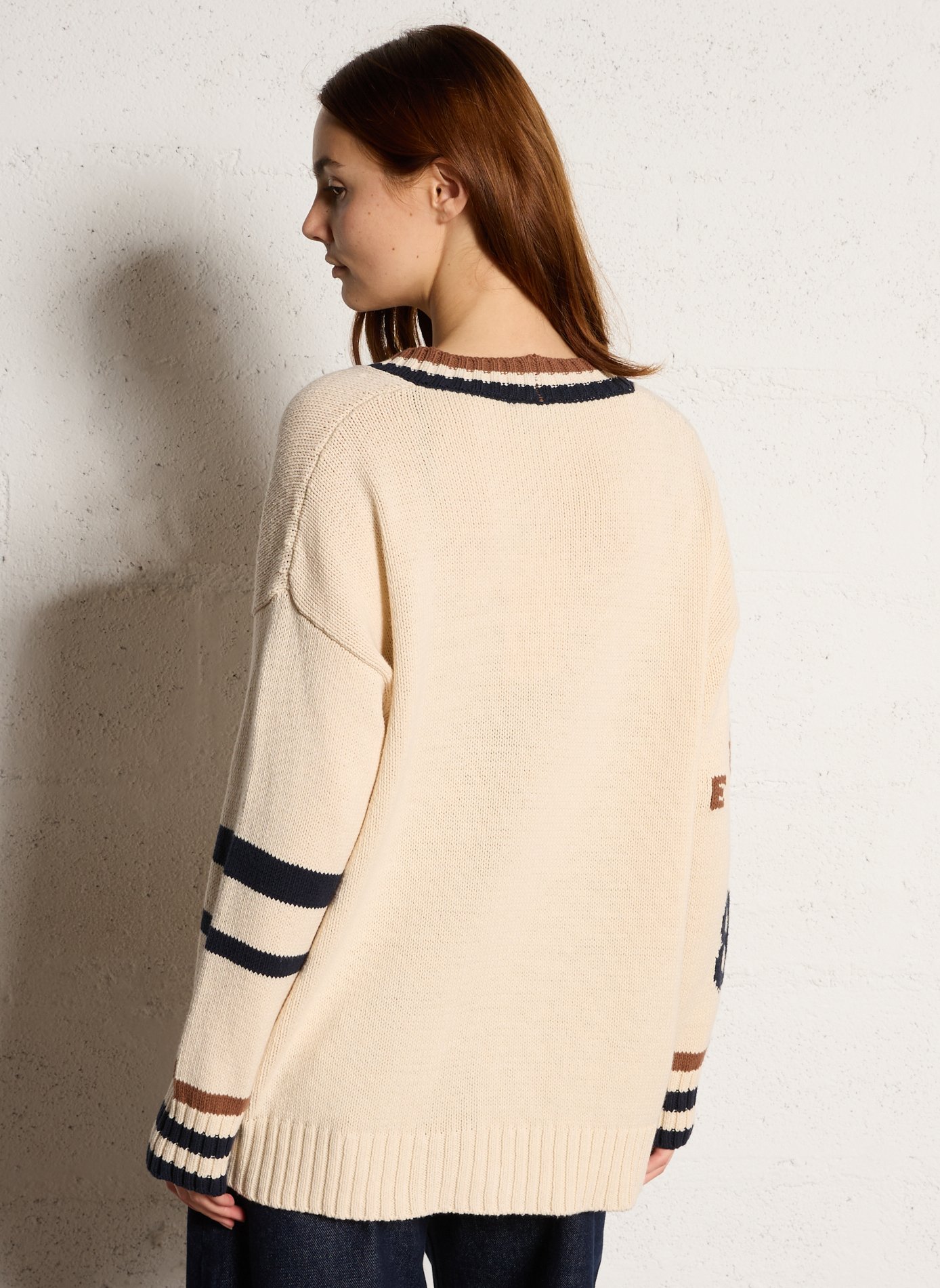 Cardigan oversize en coton mélangé MAX MARA WEEK END Noir