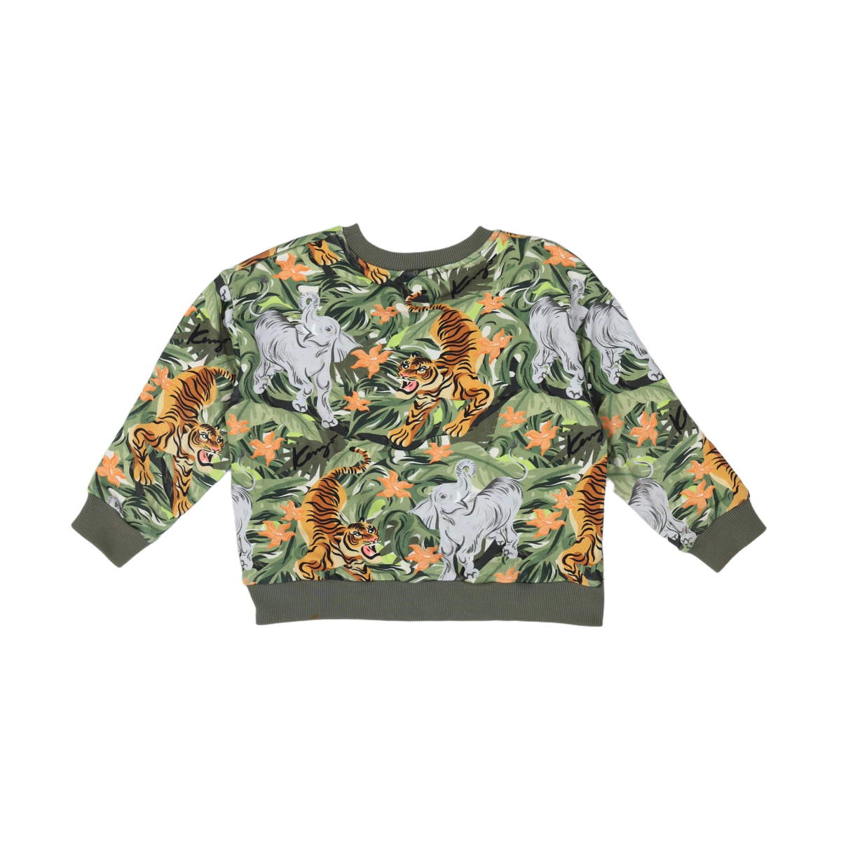 Green kids sweater - 6 years KENZO - SECONDE MAIN Green