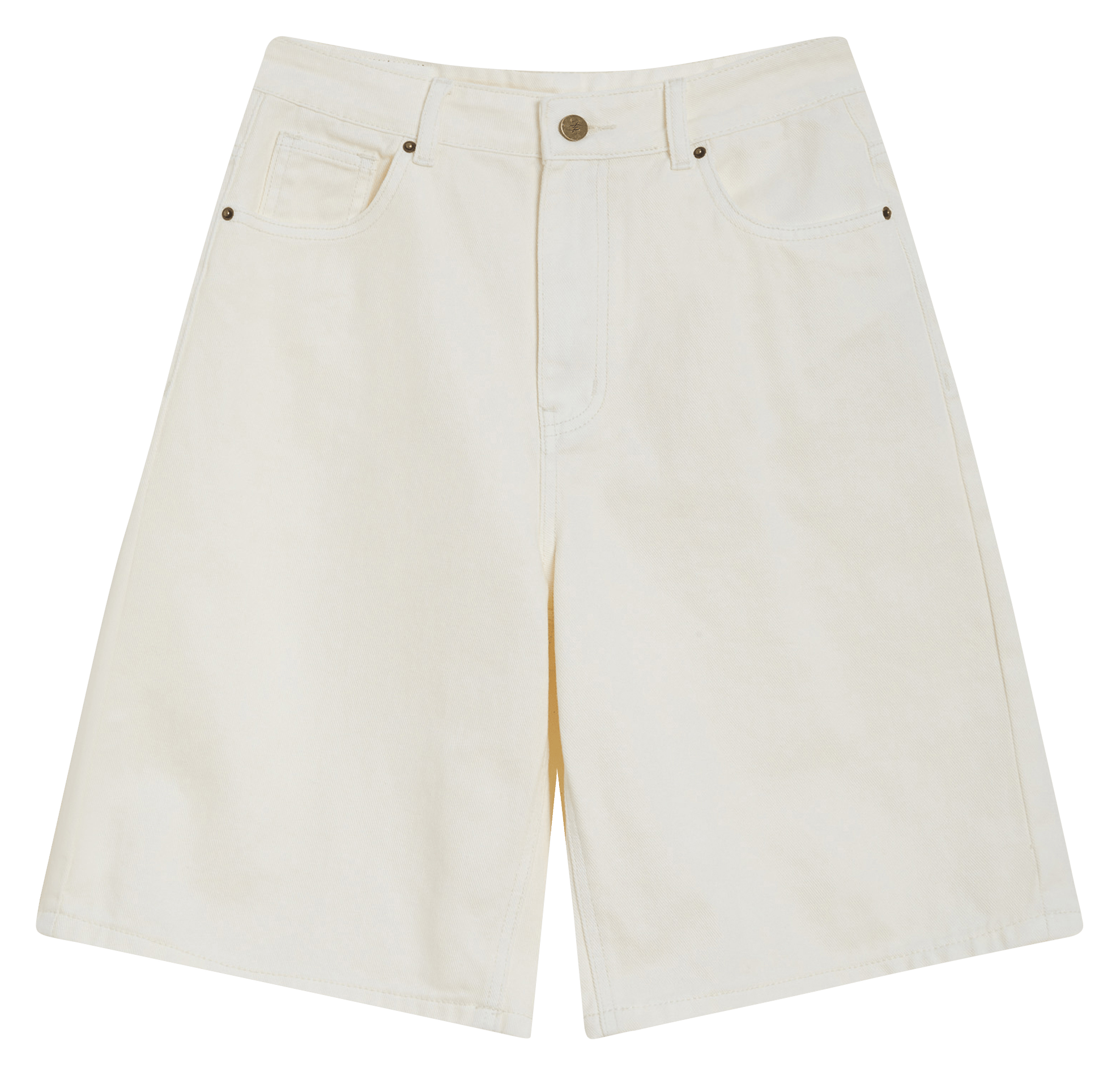 Short en denim GRACE ET MILA Blanc