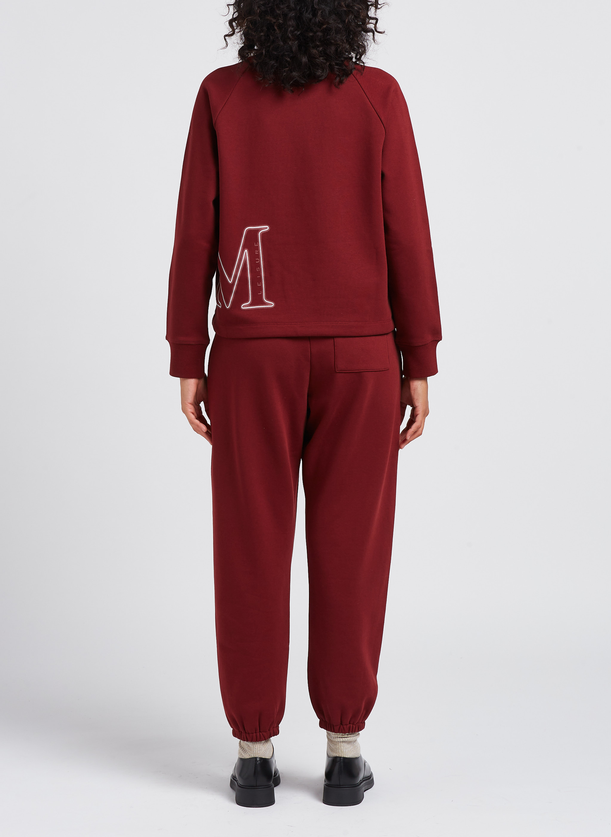 Cotton-blend sweatpants MAX MARA LEISURE Red