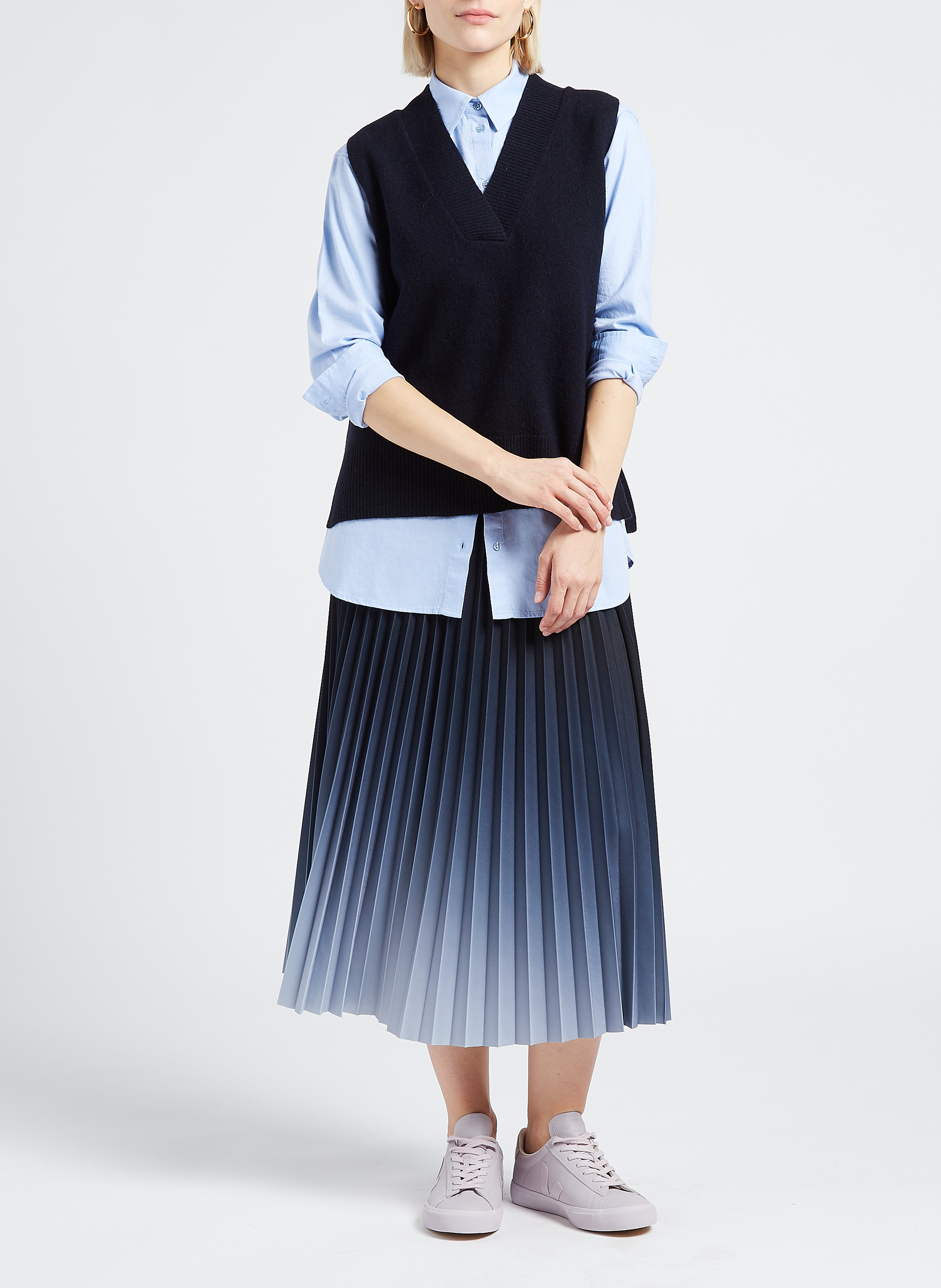 Chemise col classique en coton  MAISON 123 Bleu