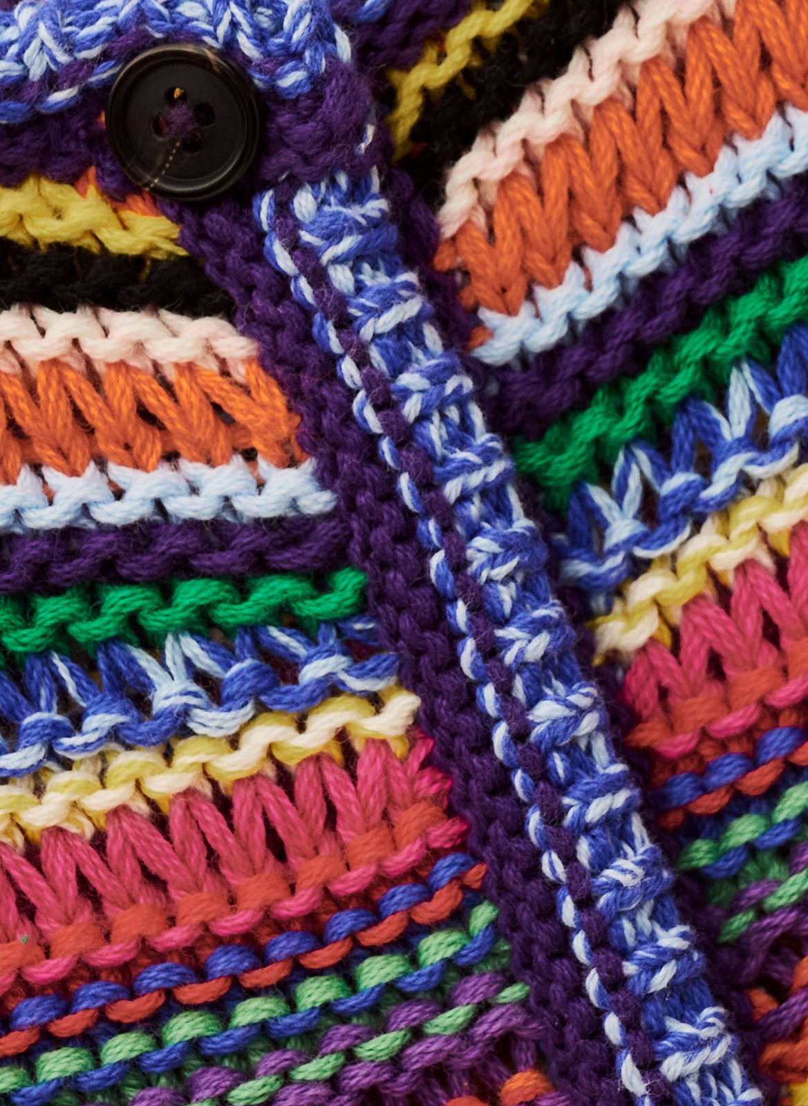 Round-neck cotton cardigan BA&SH Multicolored