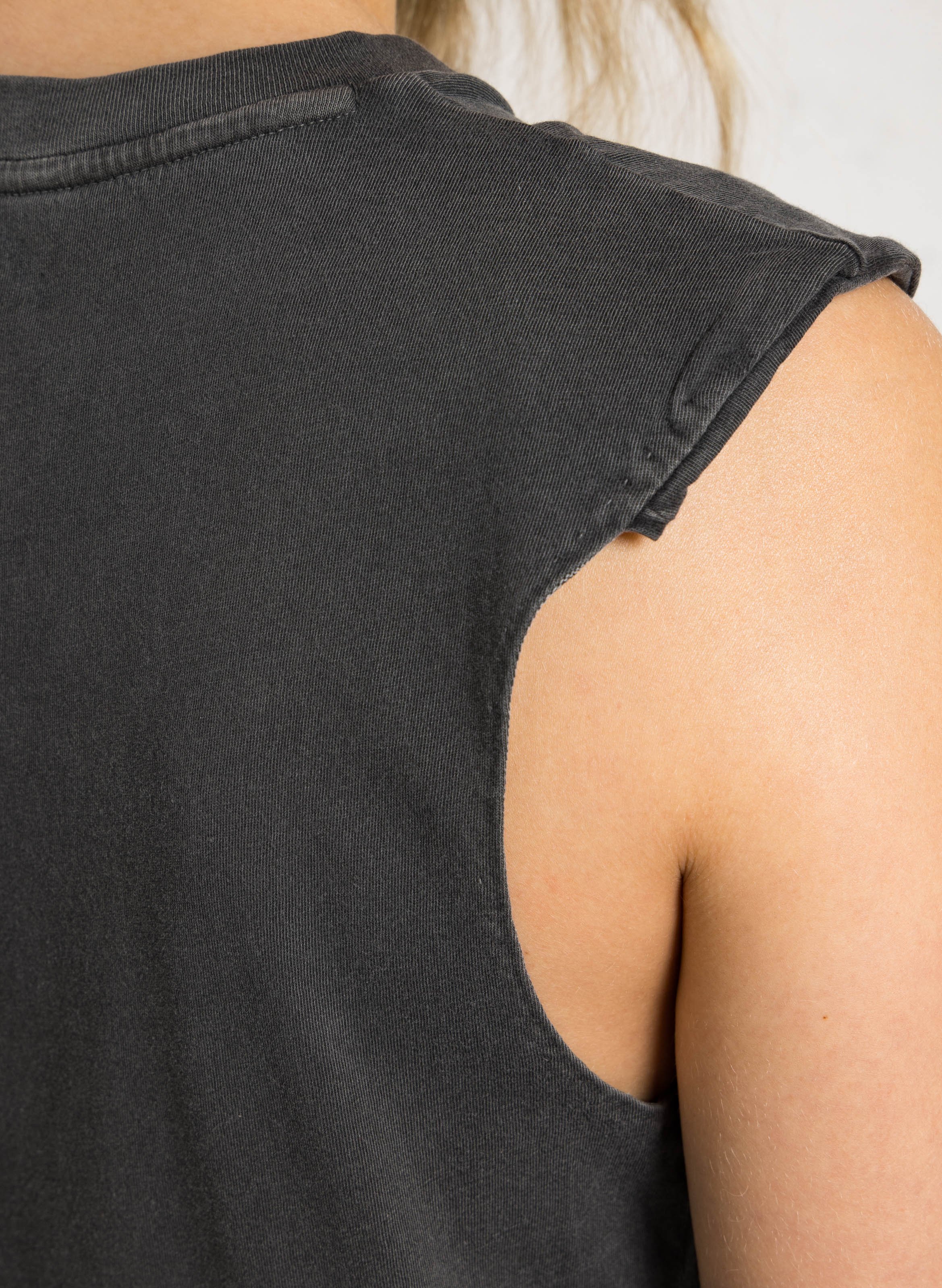 Round-neck organic cotton tank top LEON & HARPER Grey