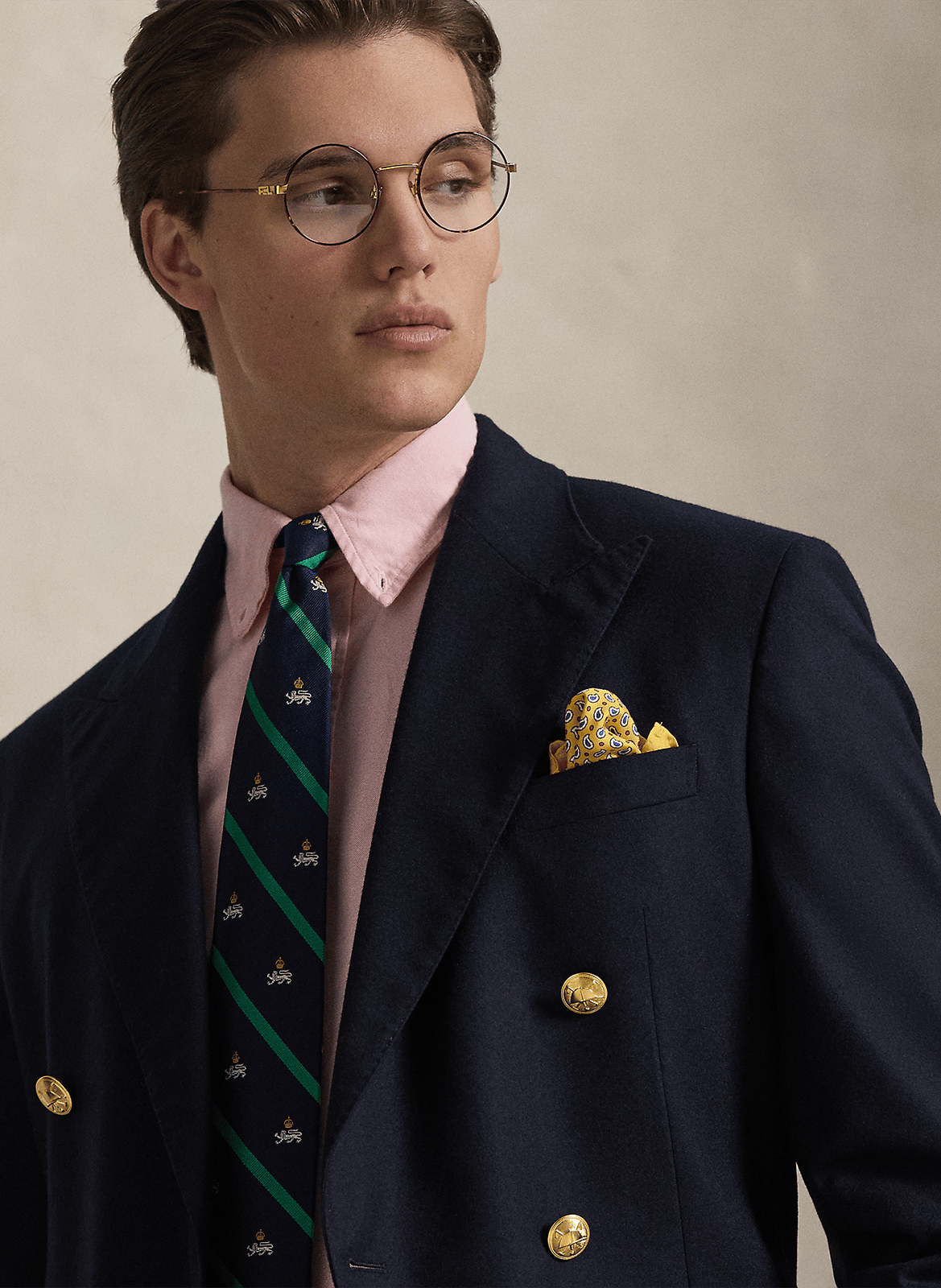 Chemise costom-fit en coton POLO RALPH LAUREN Rose