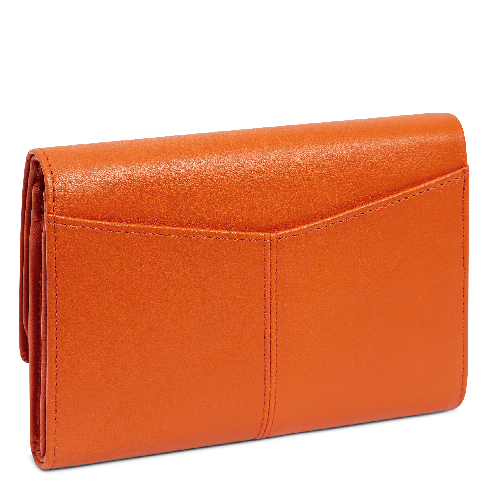 Brieftasche aus Glattleder LE TANNEUR Orange