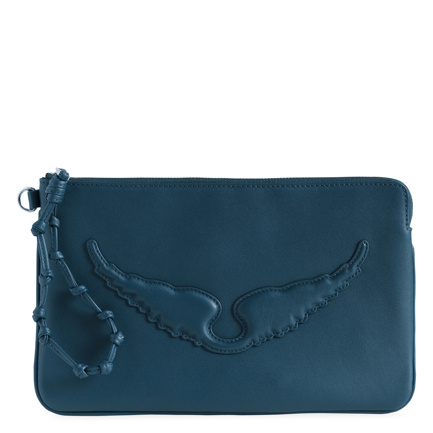 Brede leren riem met studs ZADIG&VOLTAIRE