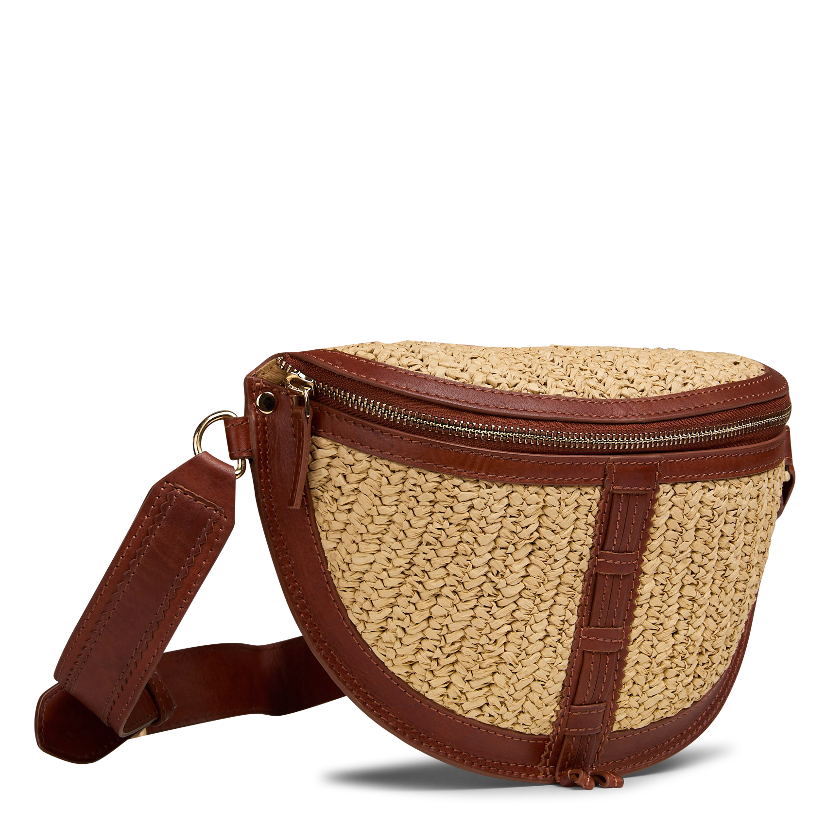 Heuptas van raffia MAISON 123 Wit