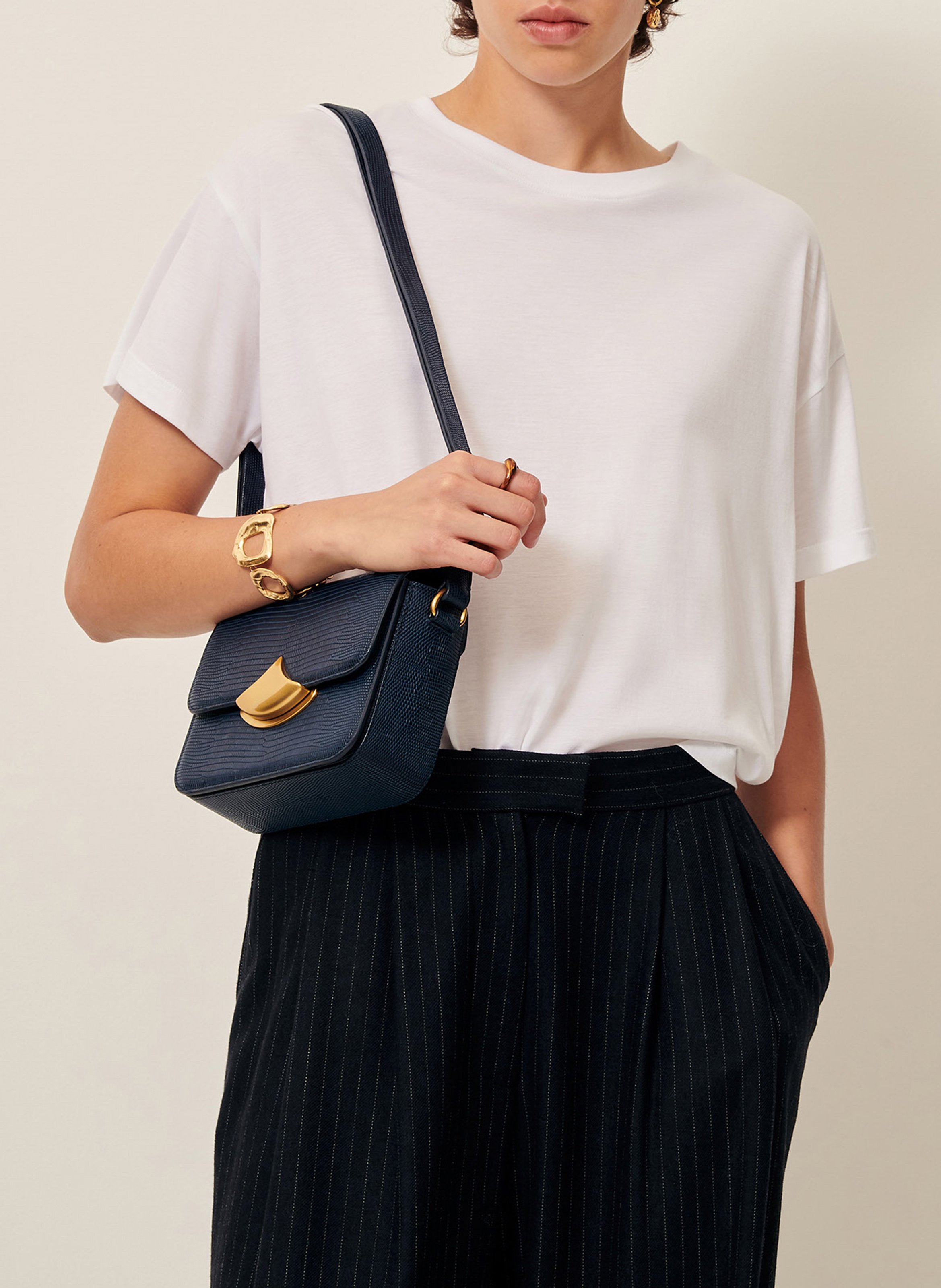 Tee-shirt oversize col rond SESSUN Blanc