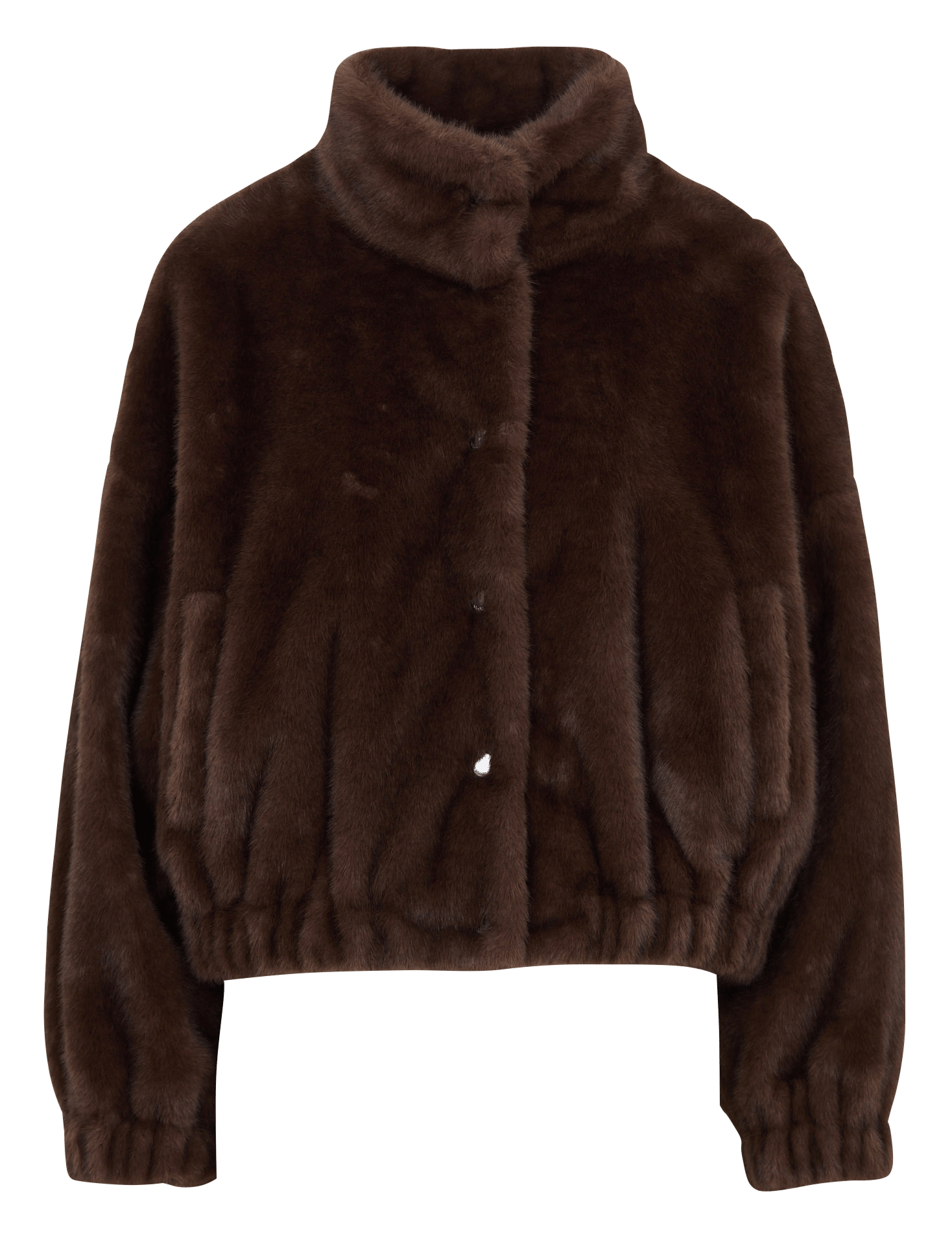 Faux fur jacket MAX MARA WEEK END Brown