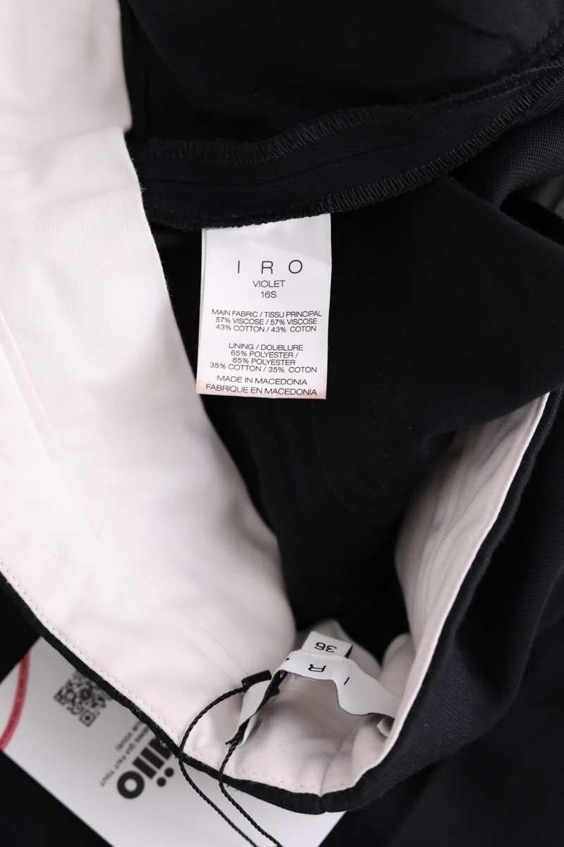 Straight-leg pants IRO - Seconde Main Black