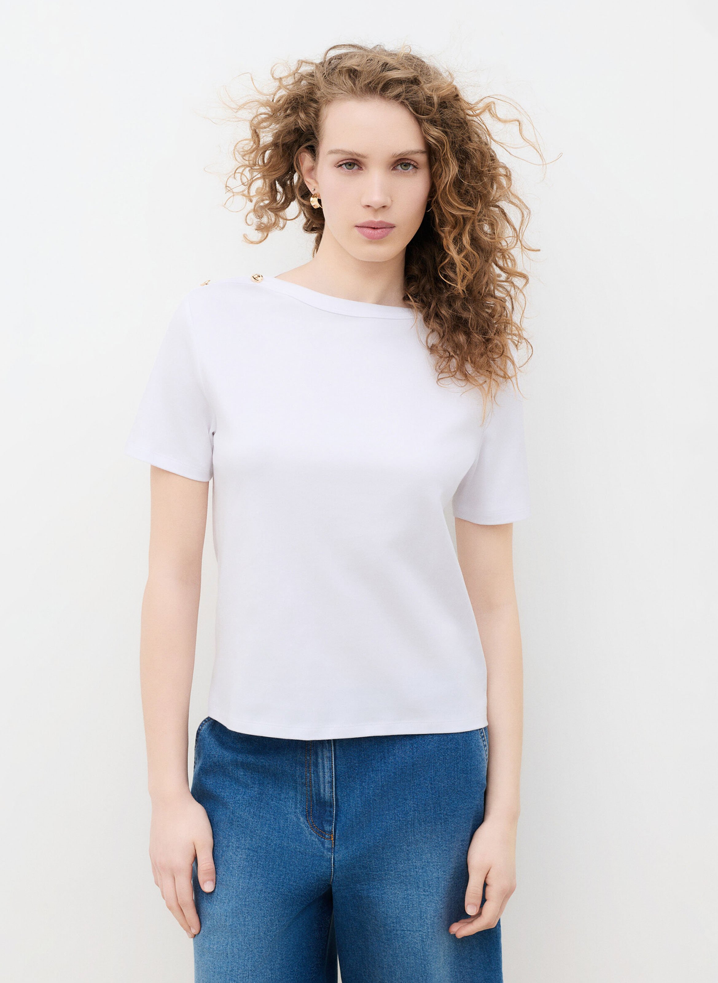 Tee-shirt ajusté en coton CAROLL