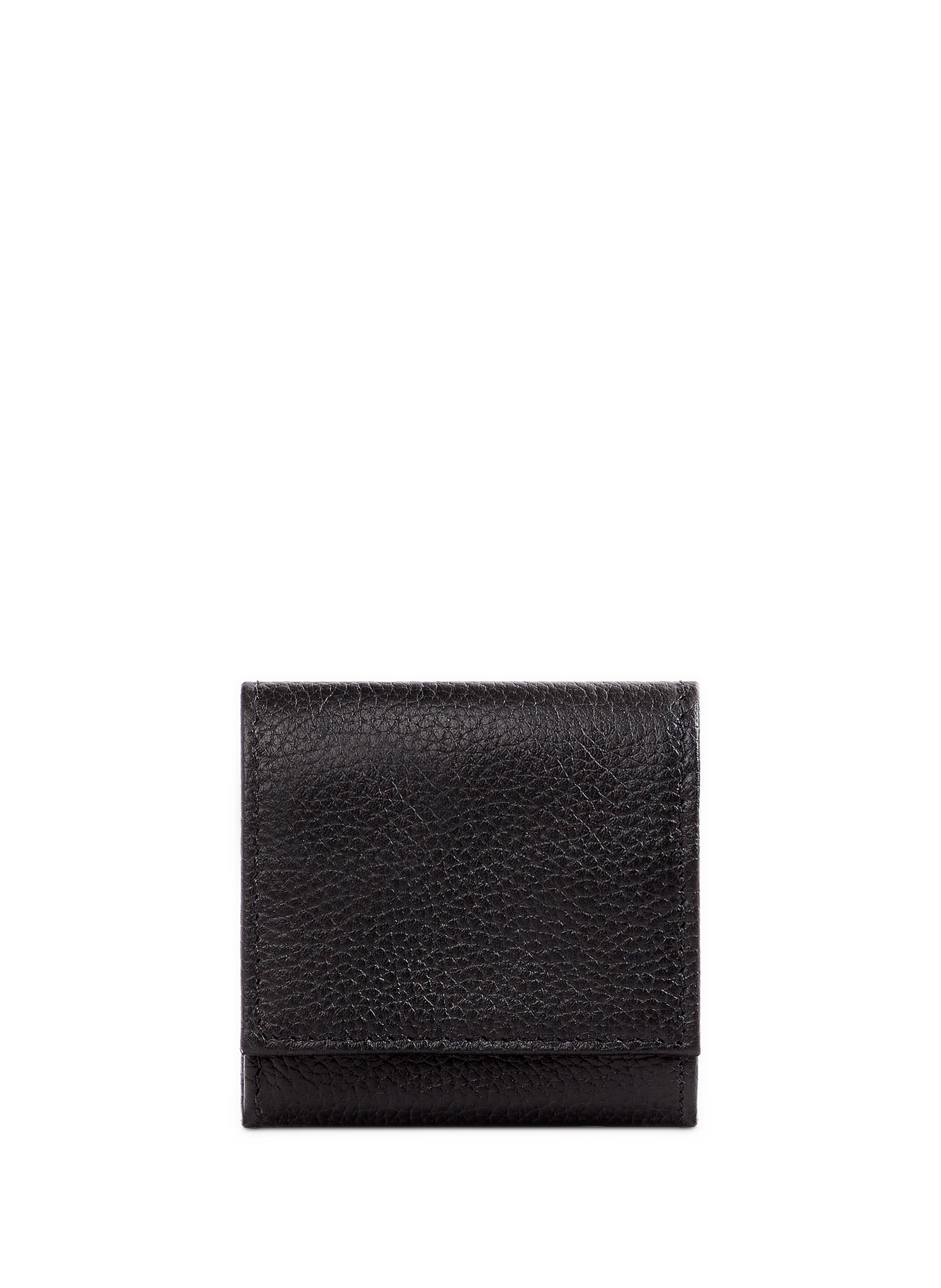 Leather coin purse small fra 709 square coin purse SAISON 1865 Black
