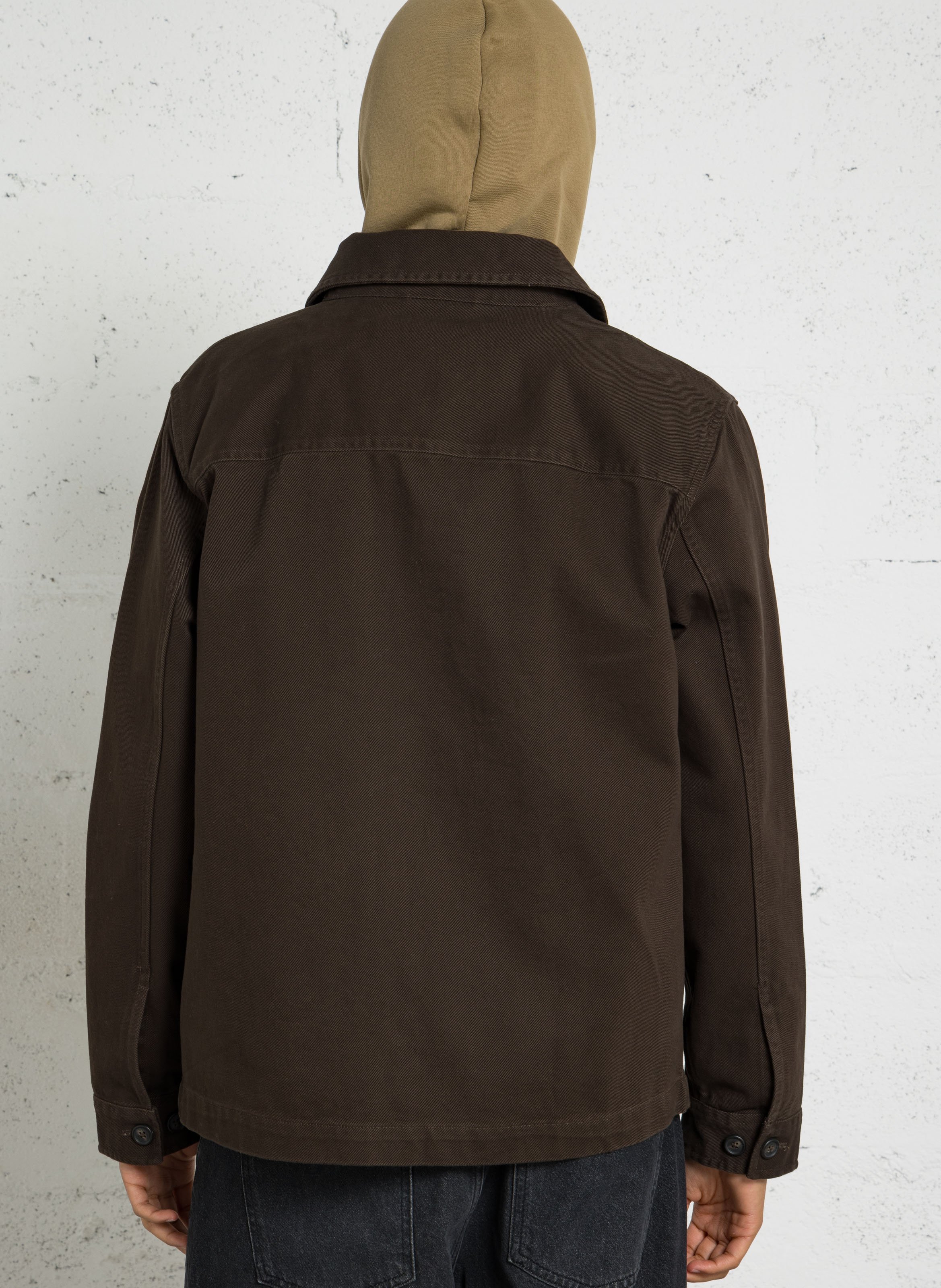 Veste droite en coton GANT Bruin