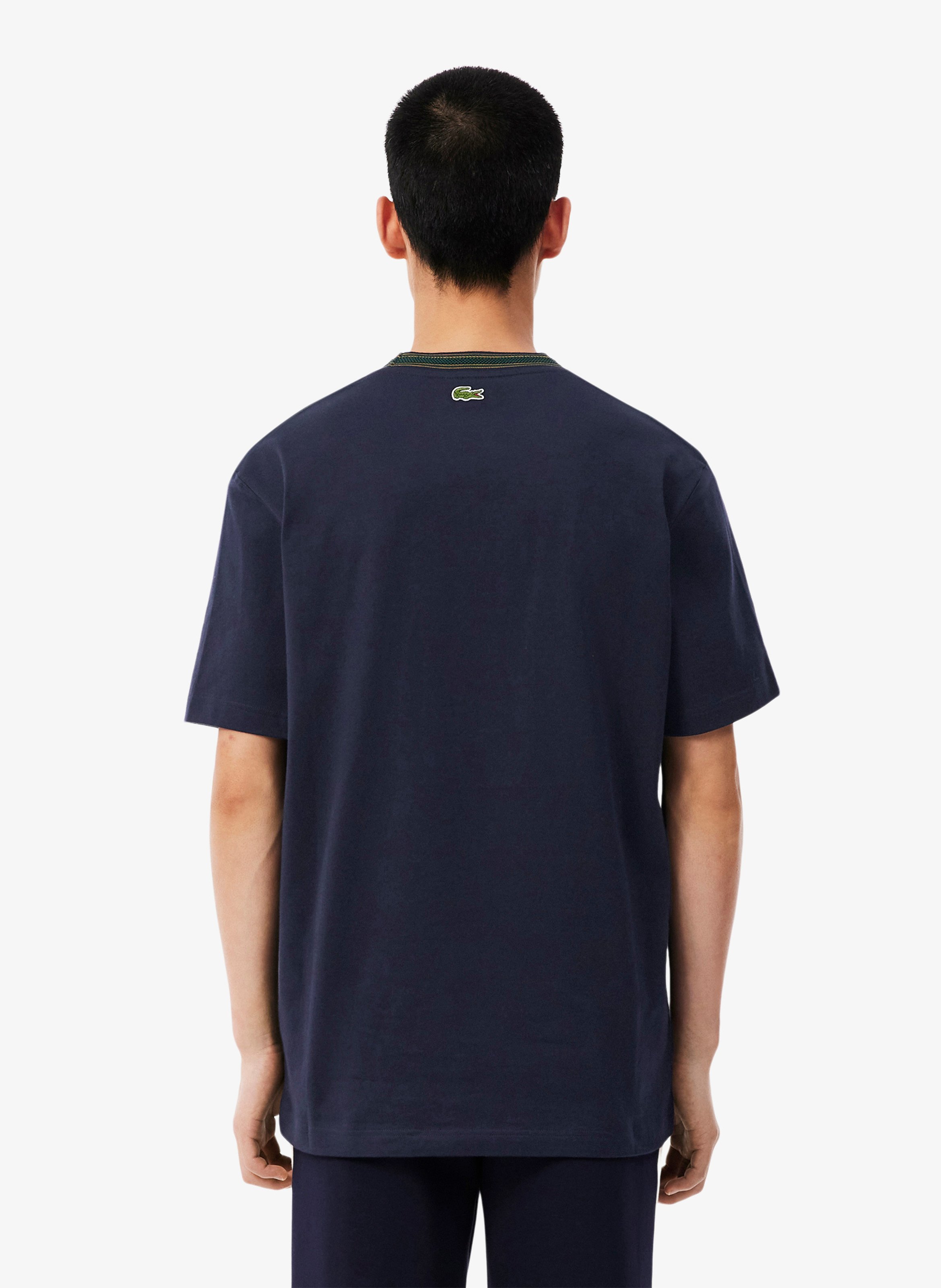 Cotton logo t-shirt LACOSTE Blue