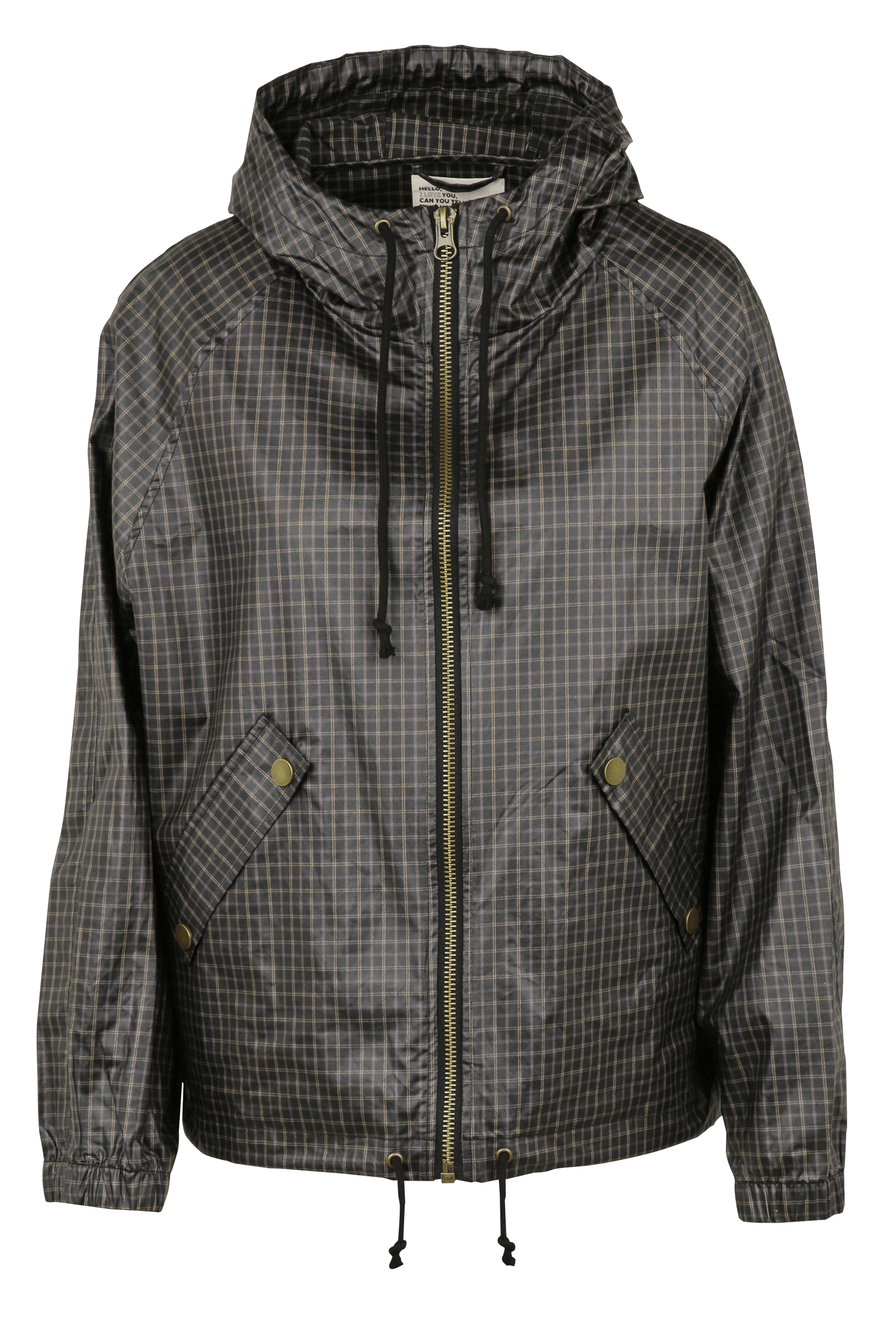 Loose-fitting cotton windbreaker with a stand-up collar LEON & HARPER