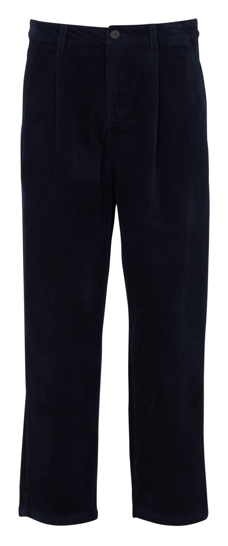 Pantalon large en velours en coton SOLID Bleu