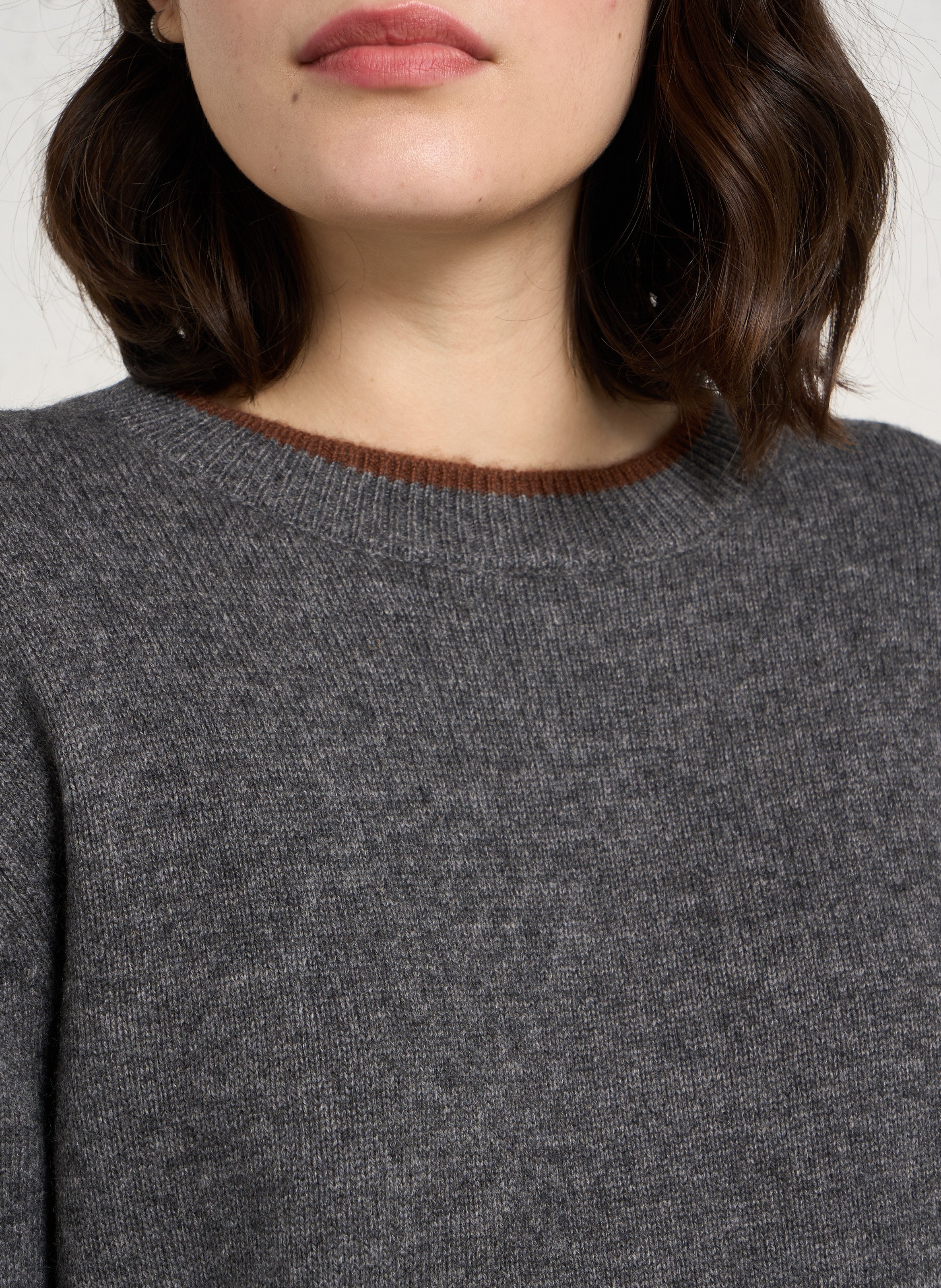 Fine wool sweater MAISON 123 Grey