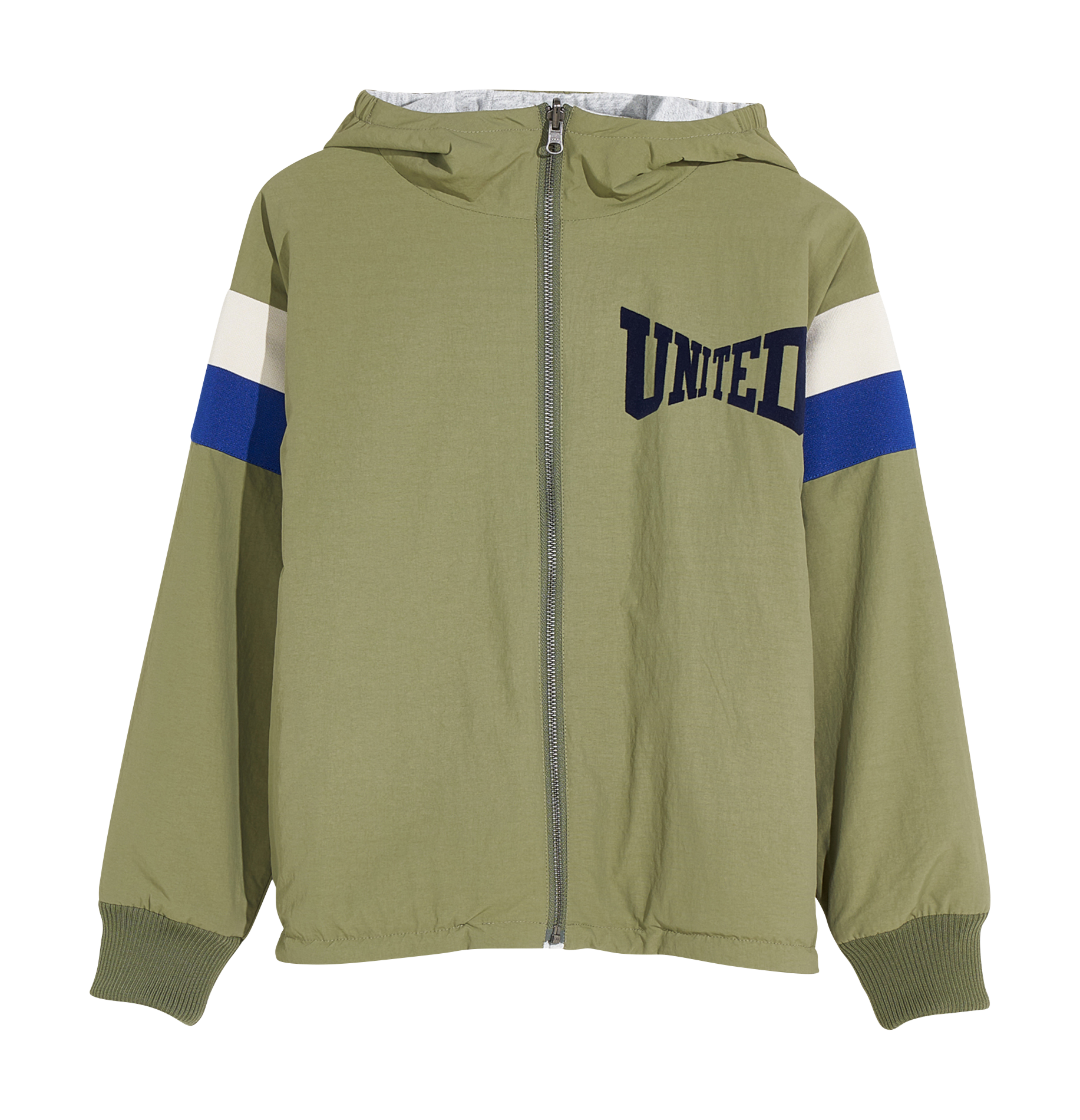 Reversible high-neck windbreaker BELLEROSE Khaki