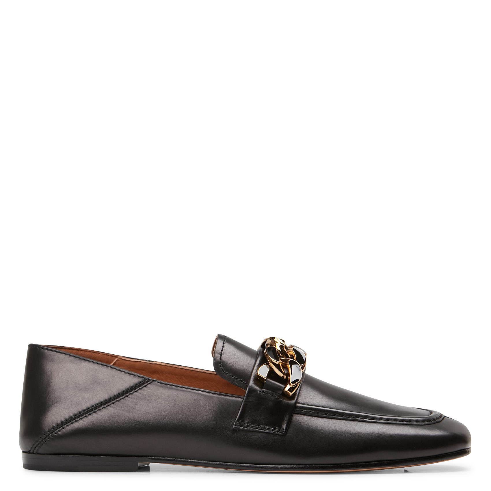 Mocassins plats en cuir MI/MAI Noir