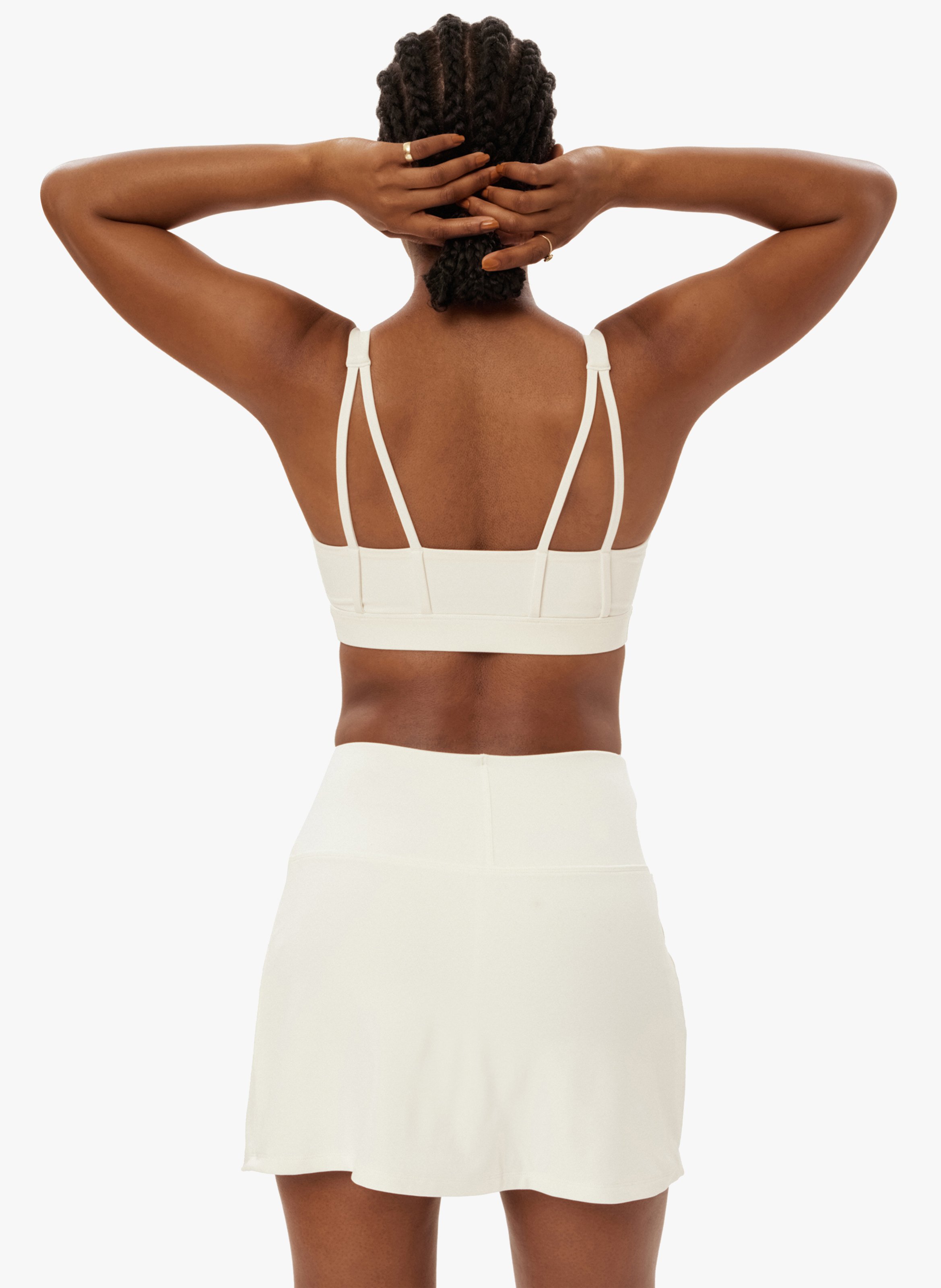 Behatop met racerback GIRLFRIEND COLLECTIVE Wit