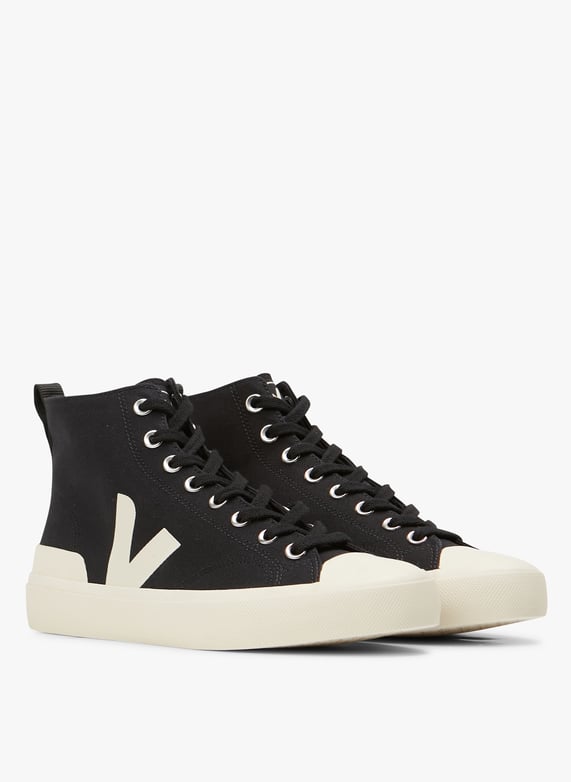 Hoge, stoffen sneakers Black-Pierre Veja Dames Place des Tendances