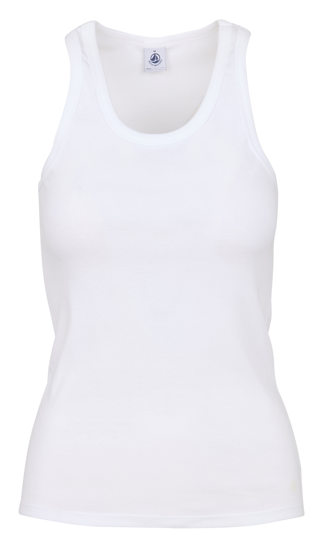 Débardeur ajusté en coton  PETIT BATEAU Blanc
