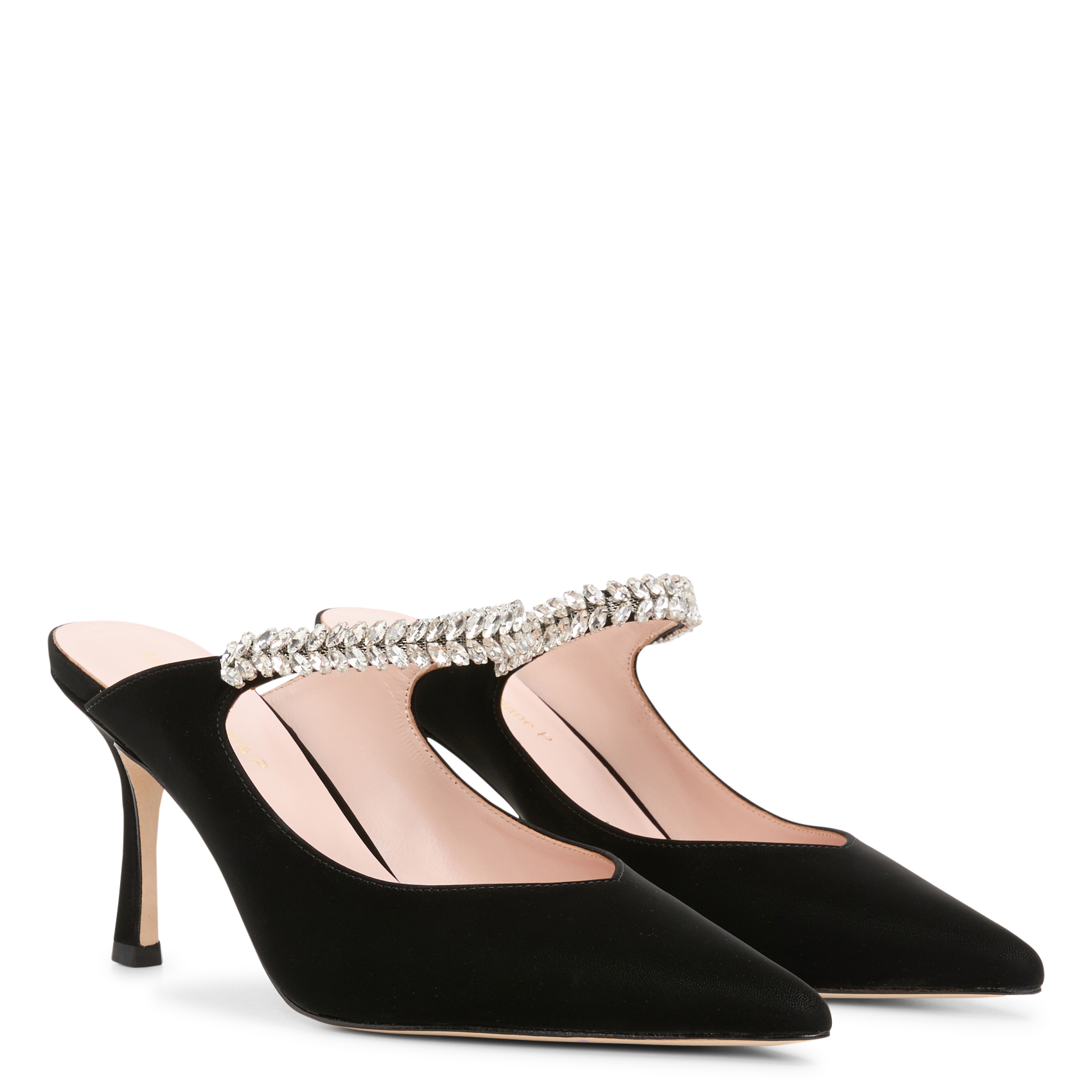 Slingback-Pumps aus Leder MI/MAI Schwarz