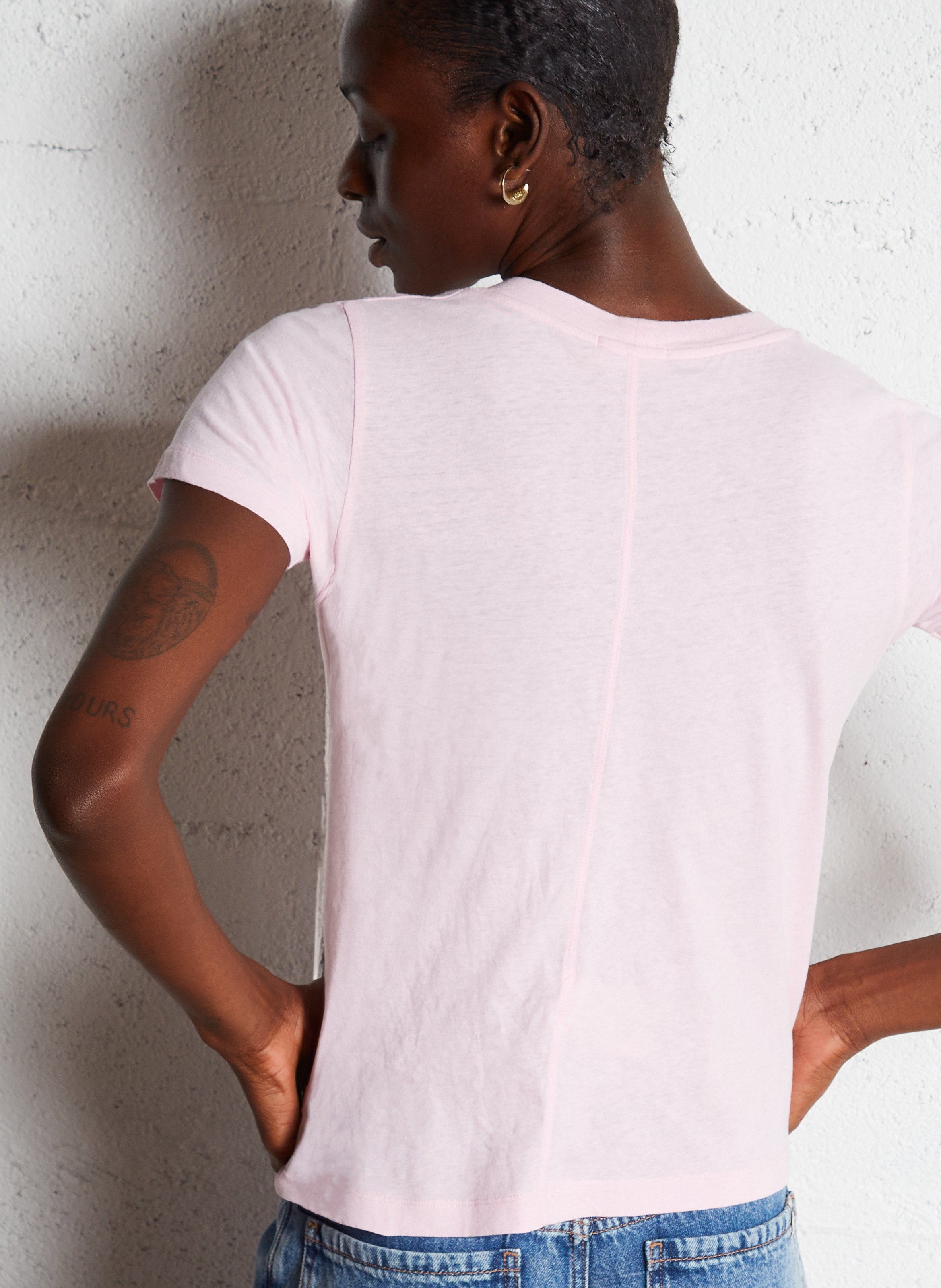 Camiliday round-neck sleeveless cotton top AMERICAN VINTAGE Pink