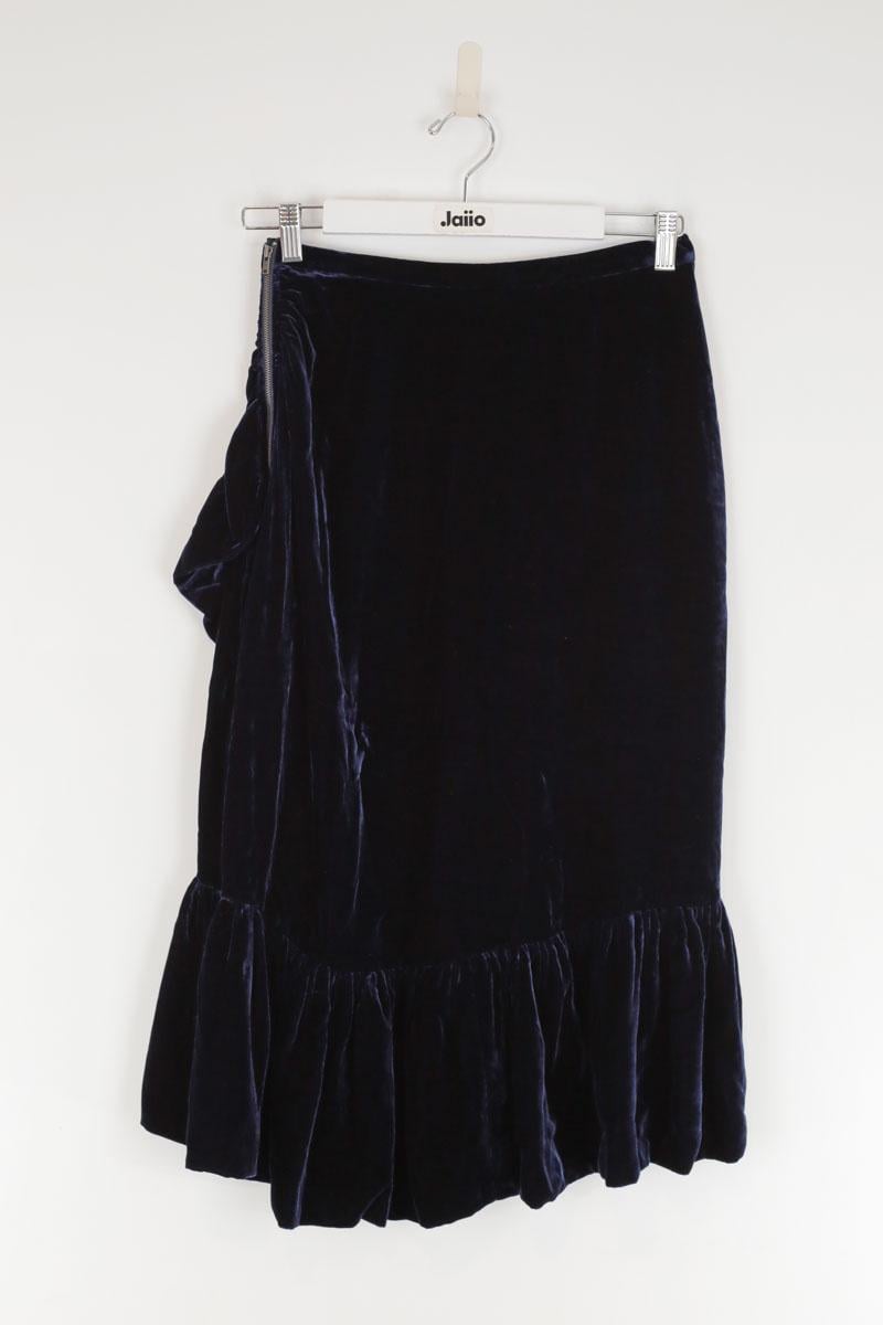 Velour skirt LK BENNETT - Seconde Main Blue