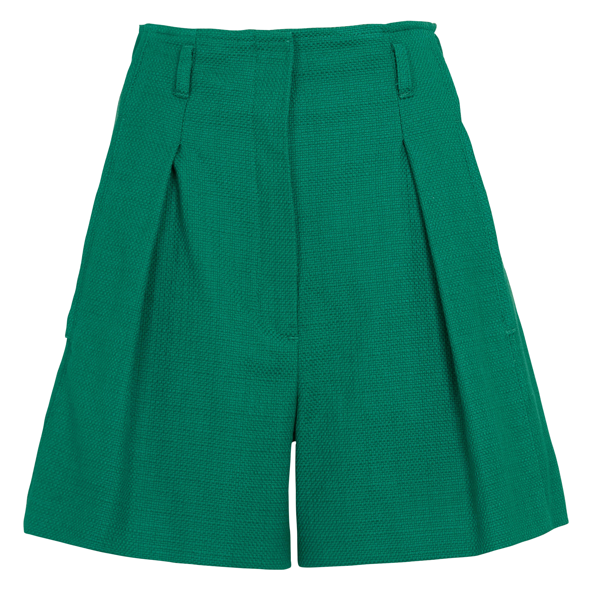 High-waisted pleated shorts MAX MARA WEEK END Green