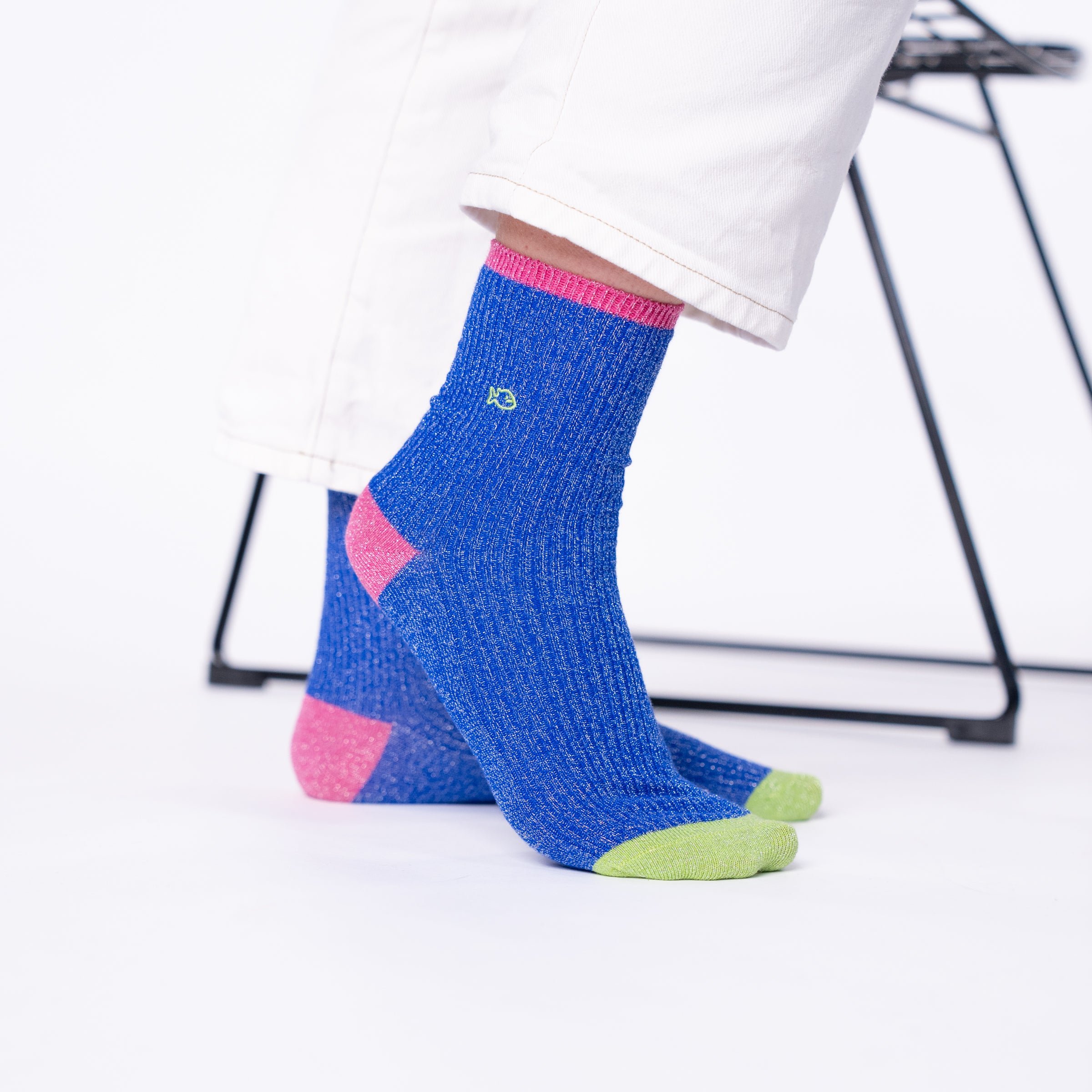 Vintage combed cotton socks BILLYBELT Blue