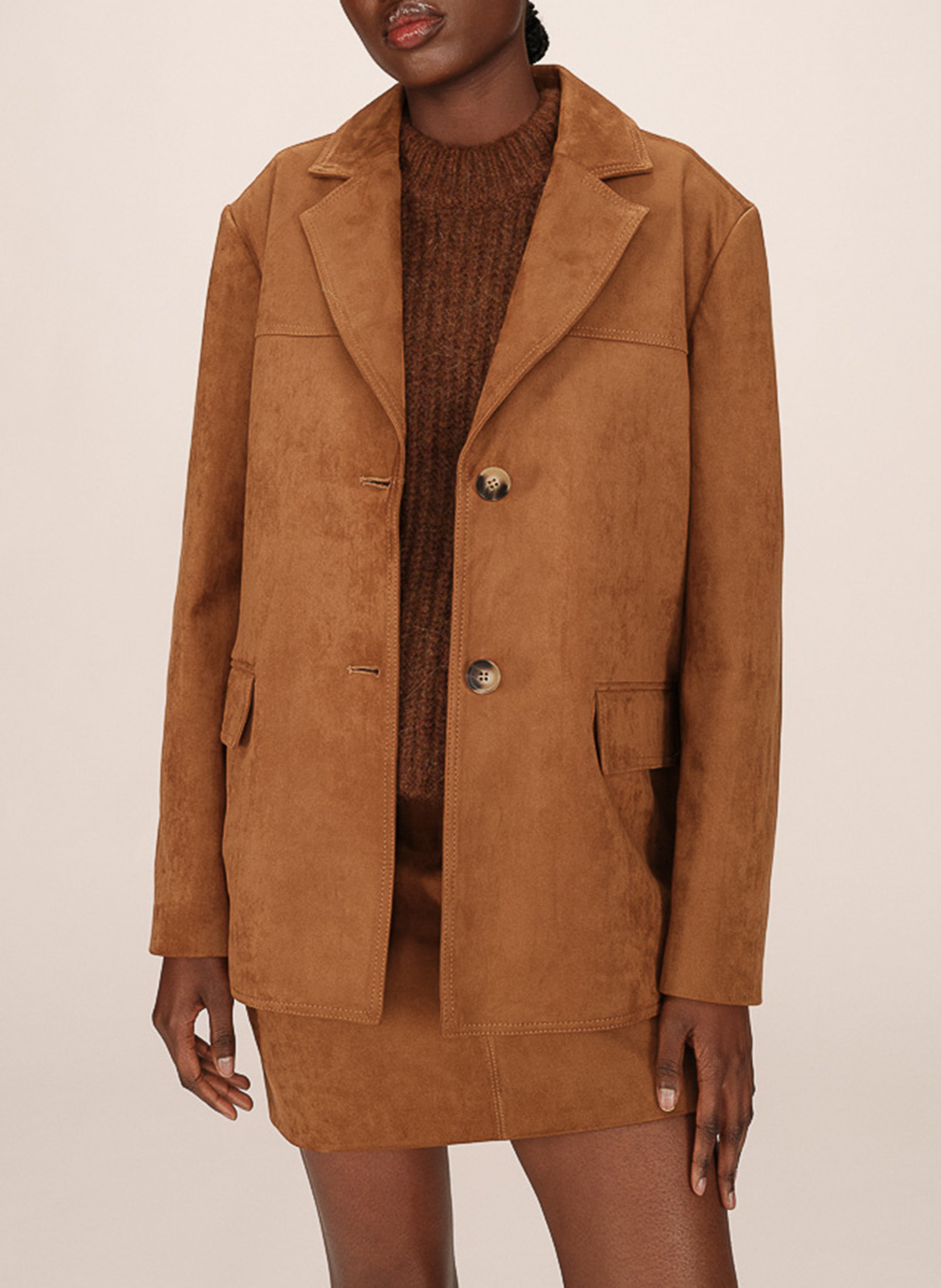 Cotton-blend cardigan with tailored collar GRACE ET MILA