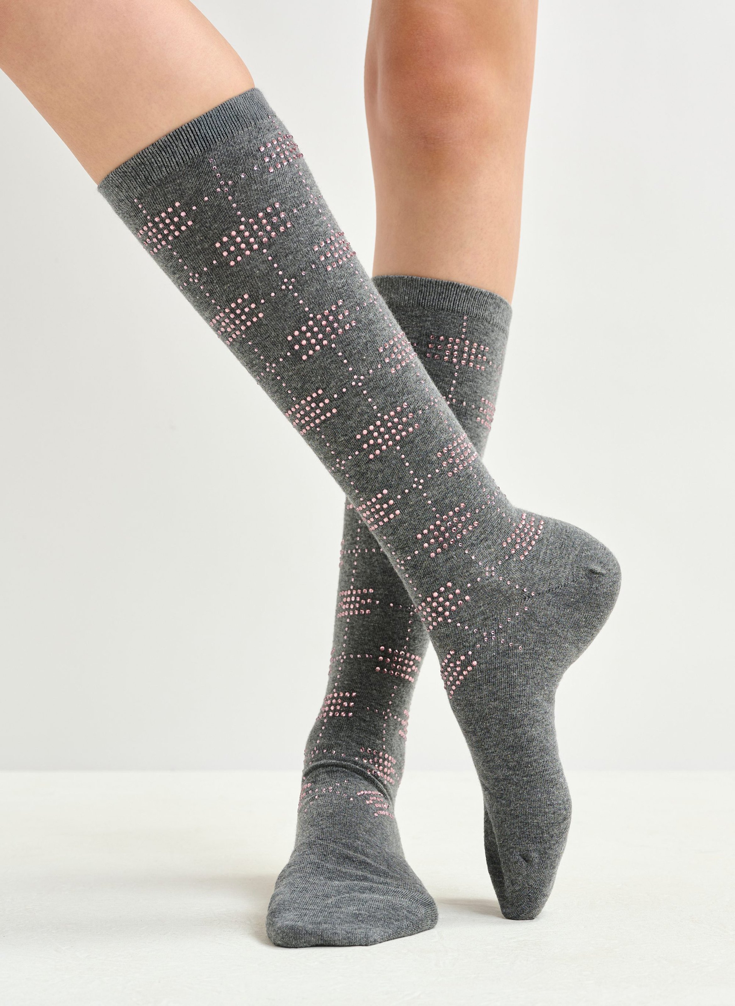 Chaussettes en coton mélangé ESSENTIEL ANTWERP Gris