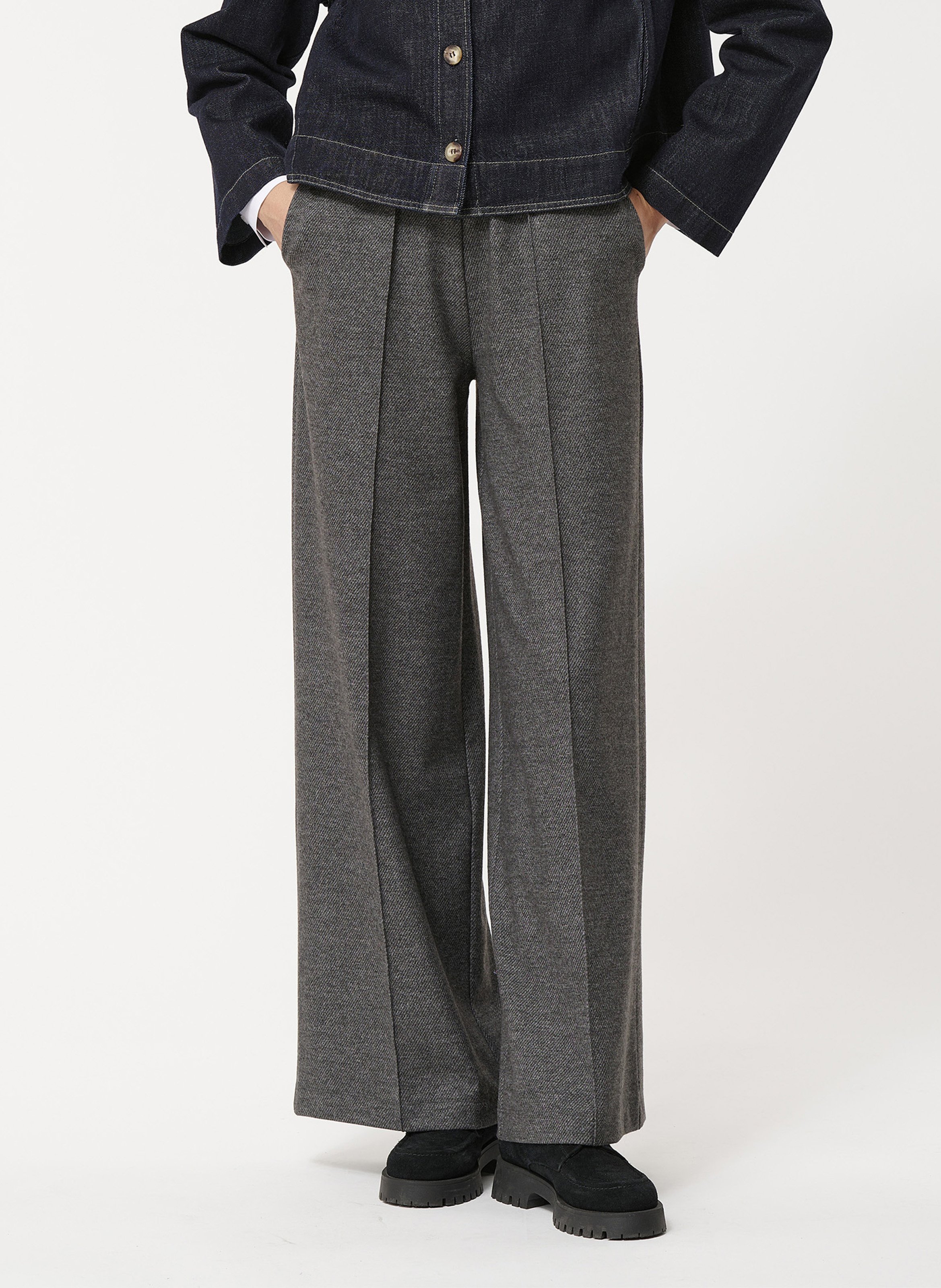 Pantalon large  HUMILITY Argent