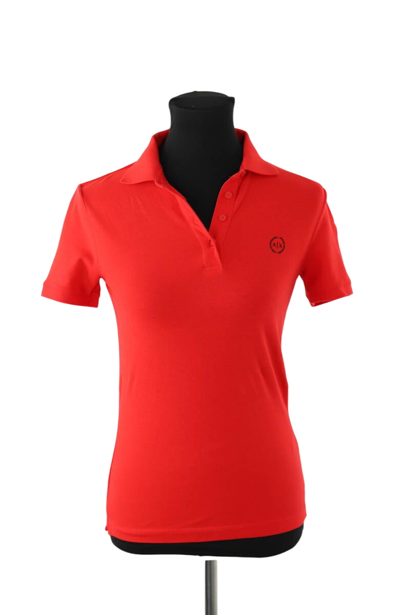 Cotton polo shirt ARMANI - SECONDE MAIN Red