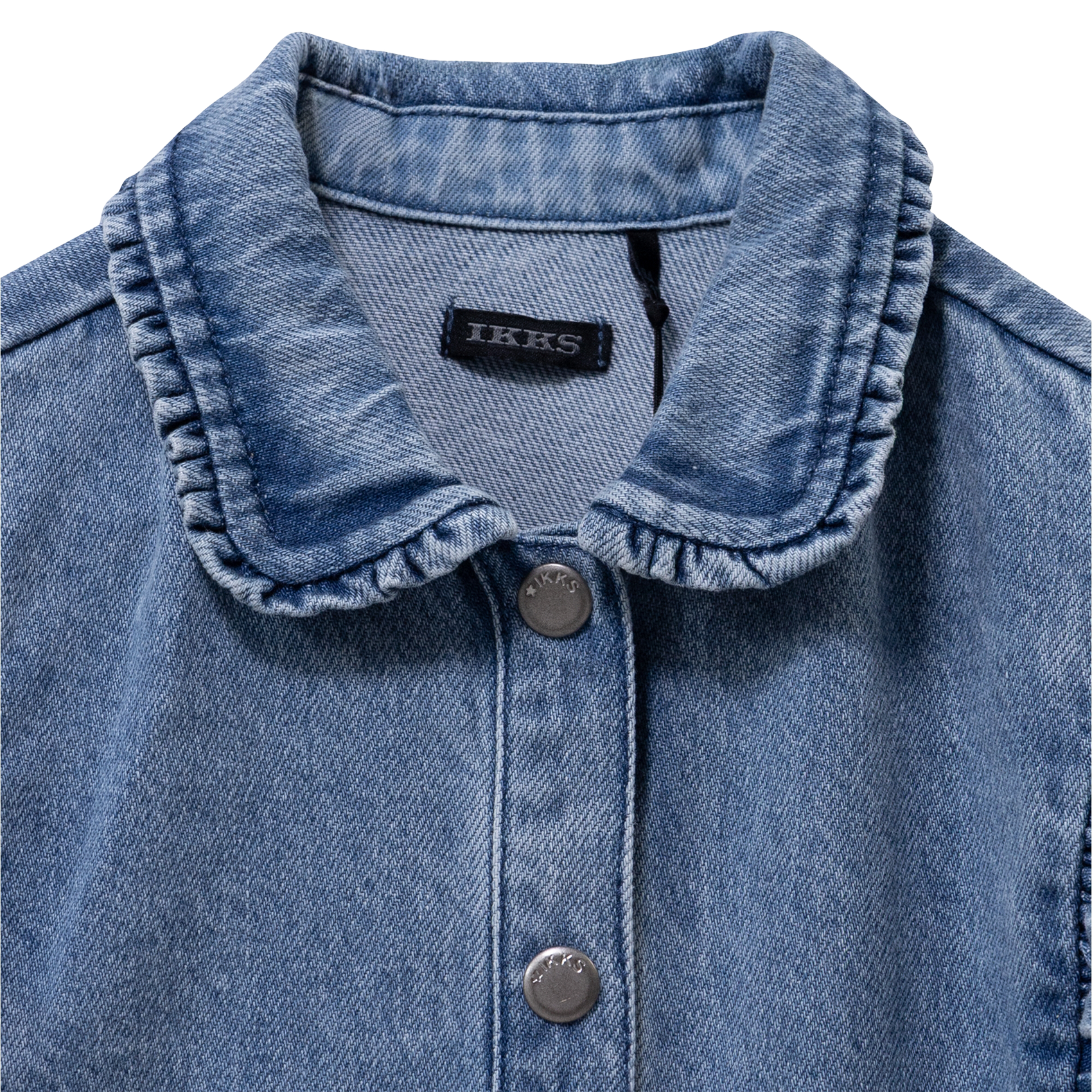 Robe courte en coton IKKS JUNIOR Bleu