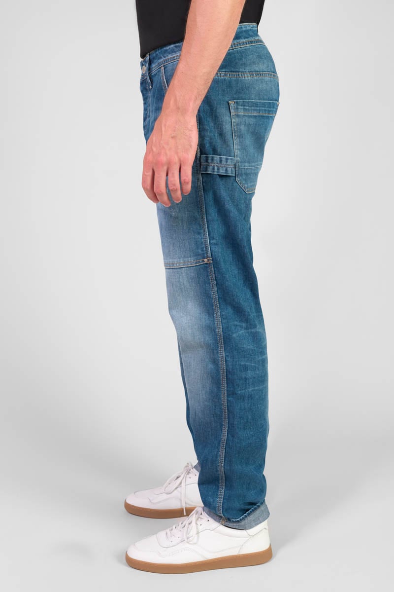 Straight loose jeans, length 34 LE TEMPS DES CERISES Blue