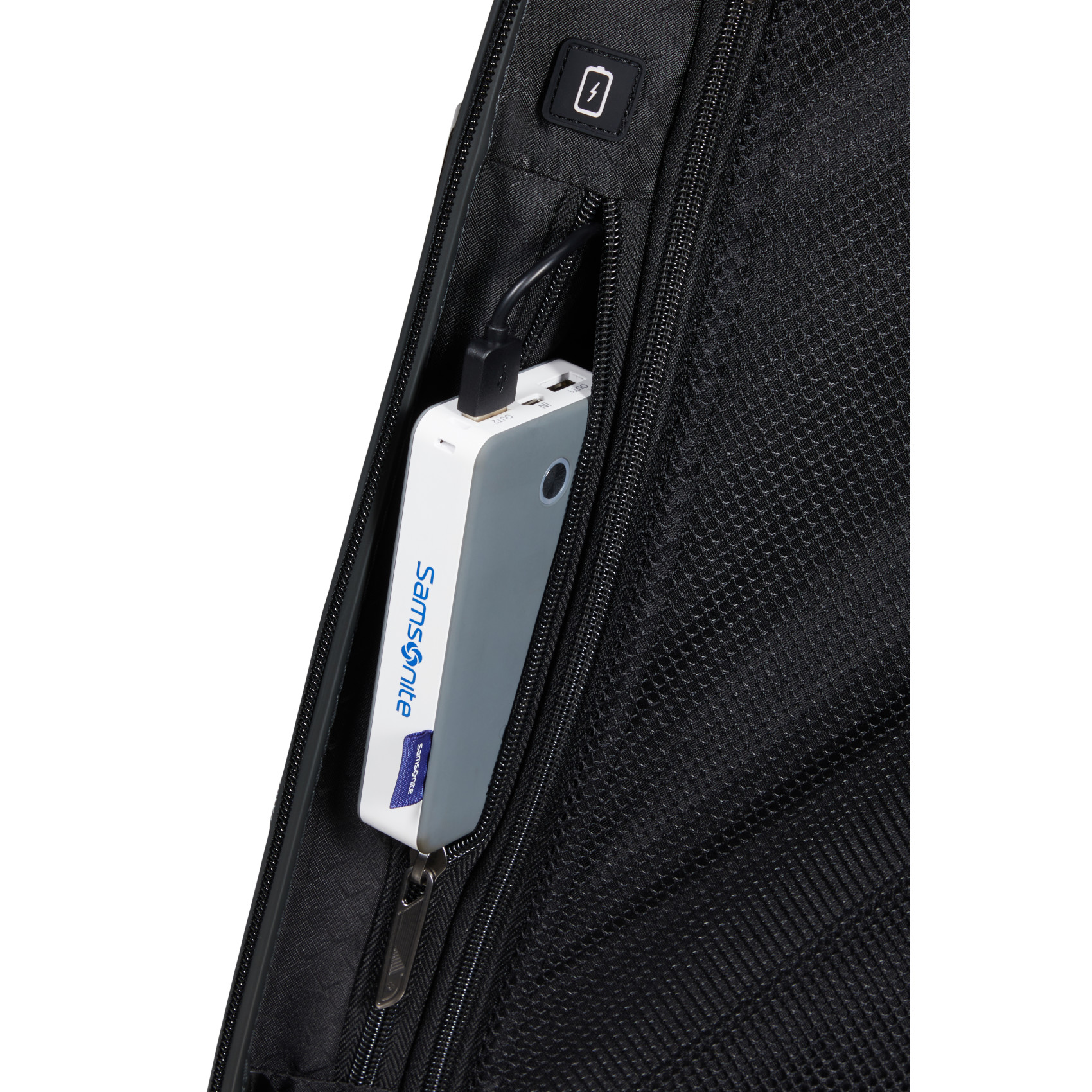 Proxis 4-wheel carry-on suitcase size S Black