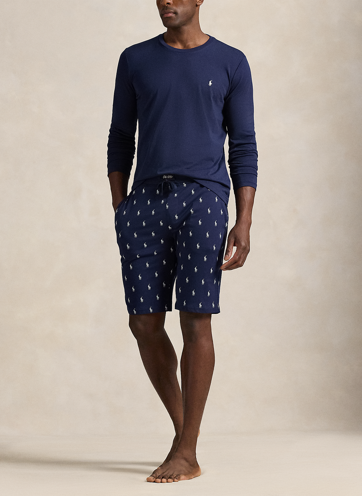 Bas de pyjama en coton POLO RALPH LAUREN Bleu