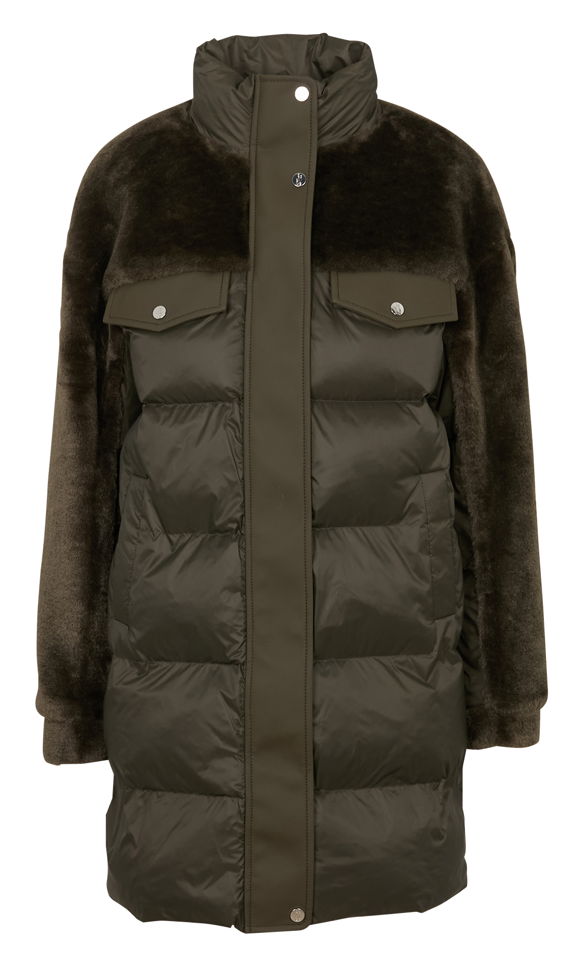 Jas met opstaande kraag BERENICE Kaki