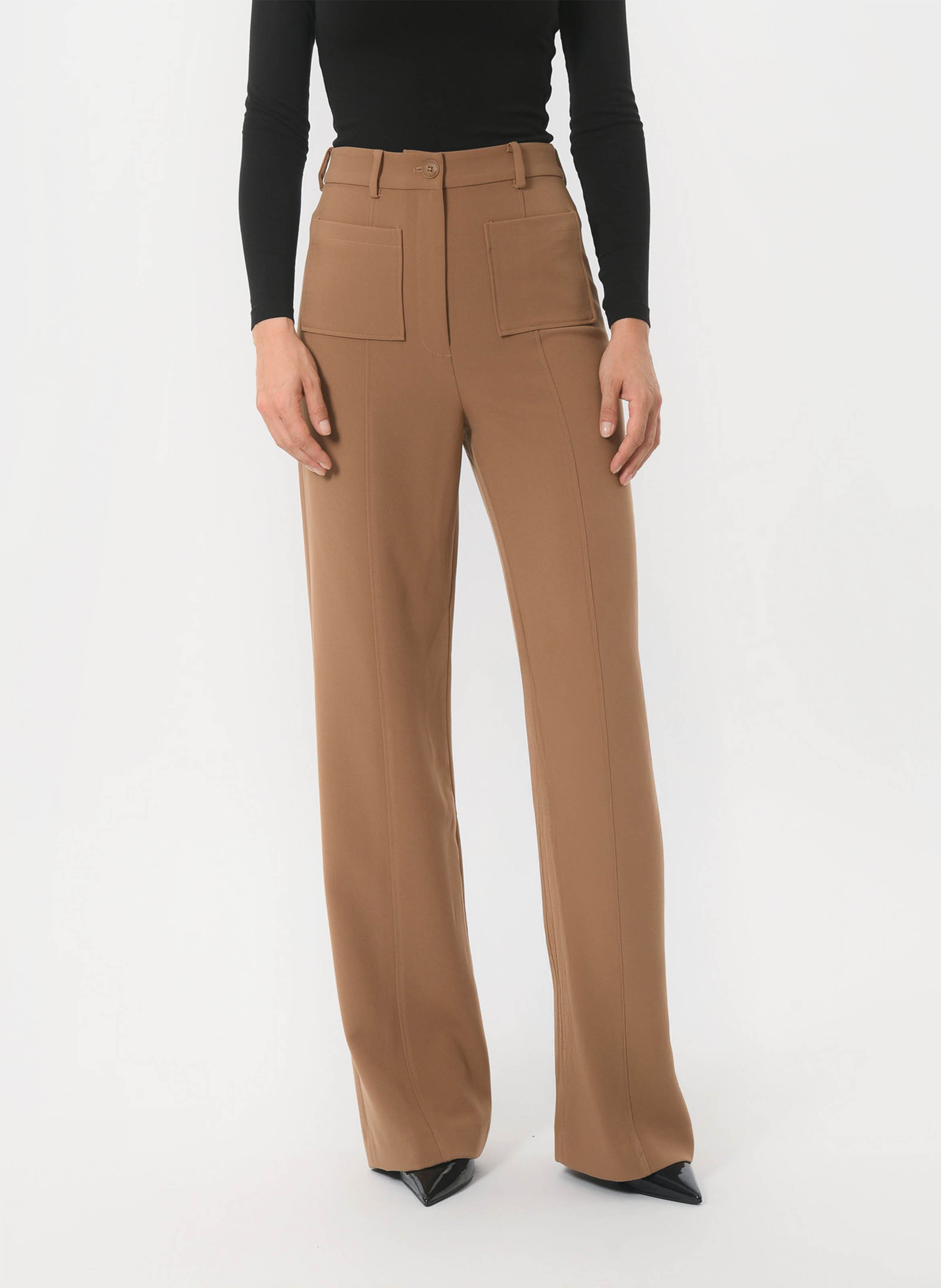 Pantalon large uni à poches plaquées KOOKAI