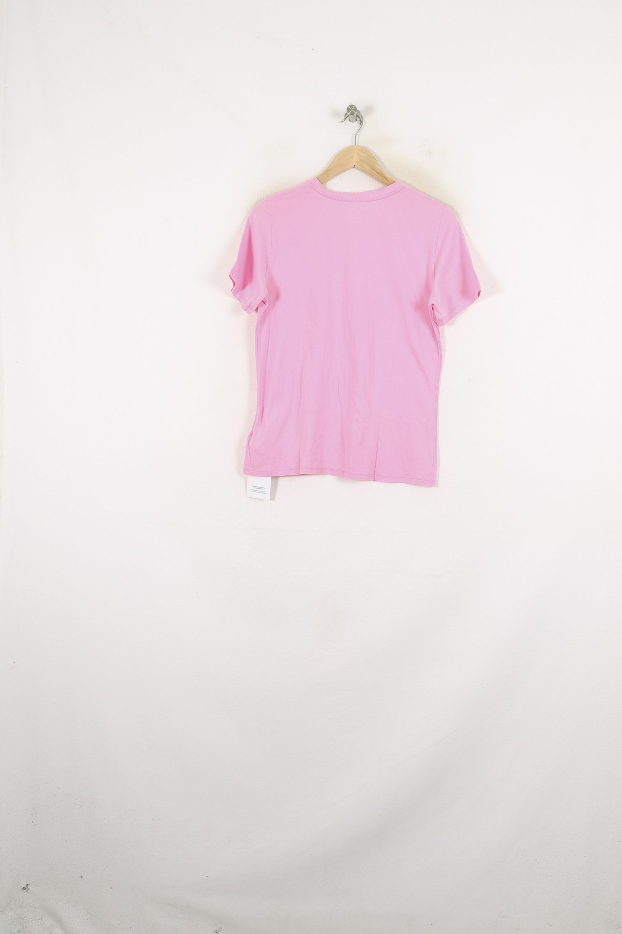 Tommy Badge T-shirt MAJESTIC FILATURES - SECONDE MAIN Pink