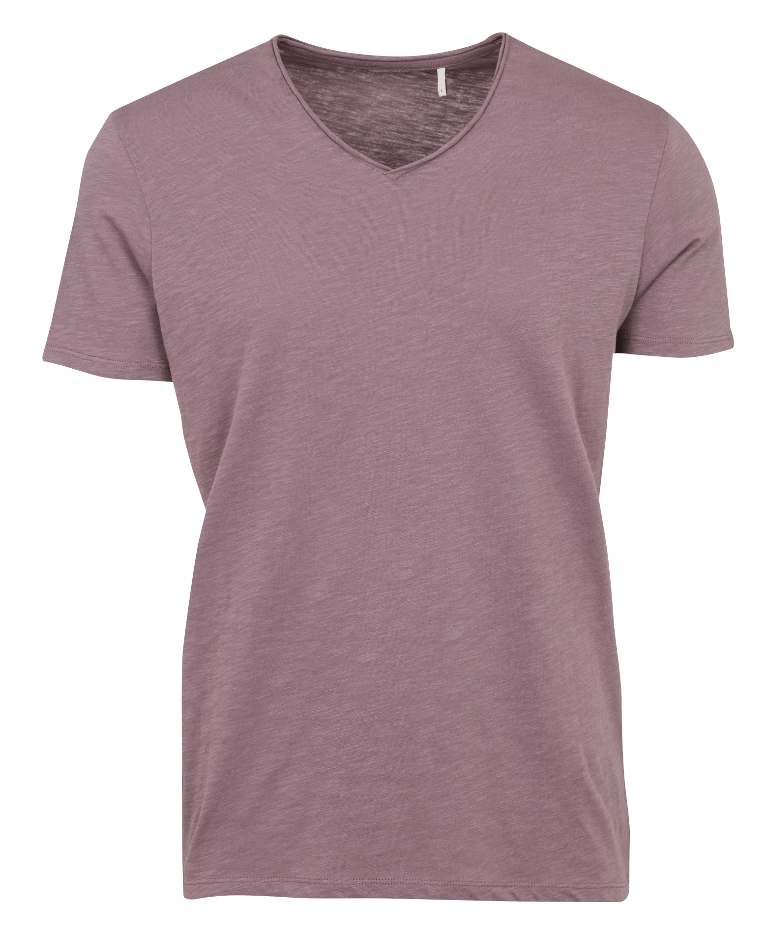T-shirt dritta in cotone con scollo a V IKKS Viola
