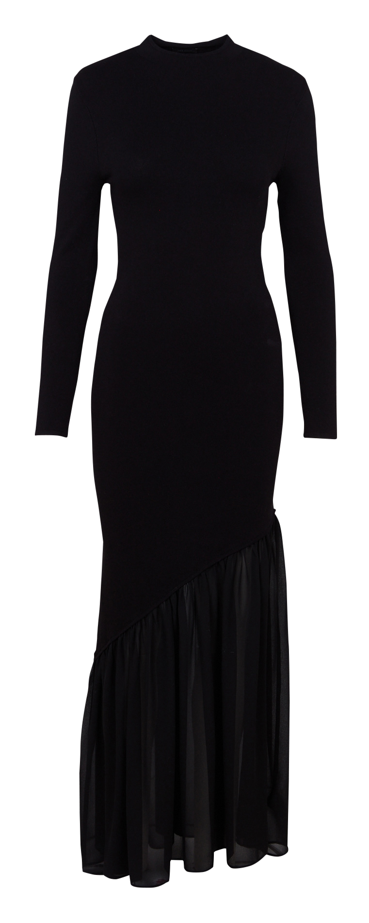 Robe longue bi-matière IKKS Noir